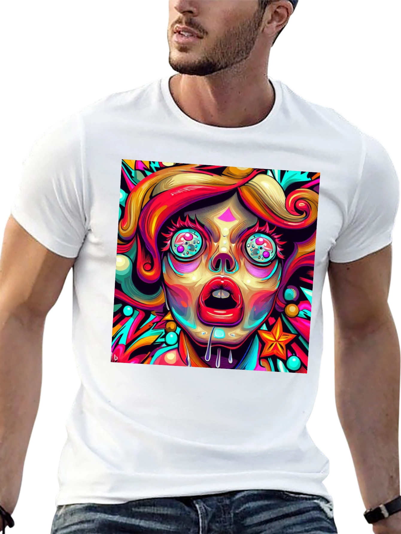 Psychedelic Art T-Shirt - Vivid Graphic Tee
