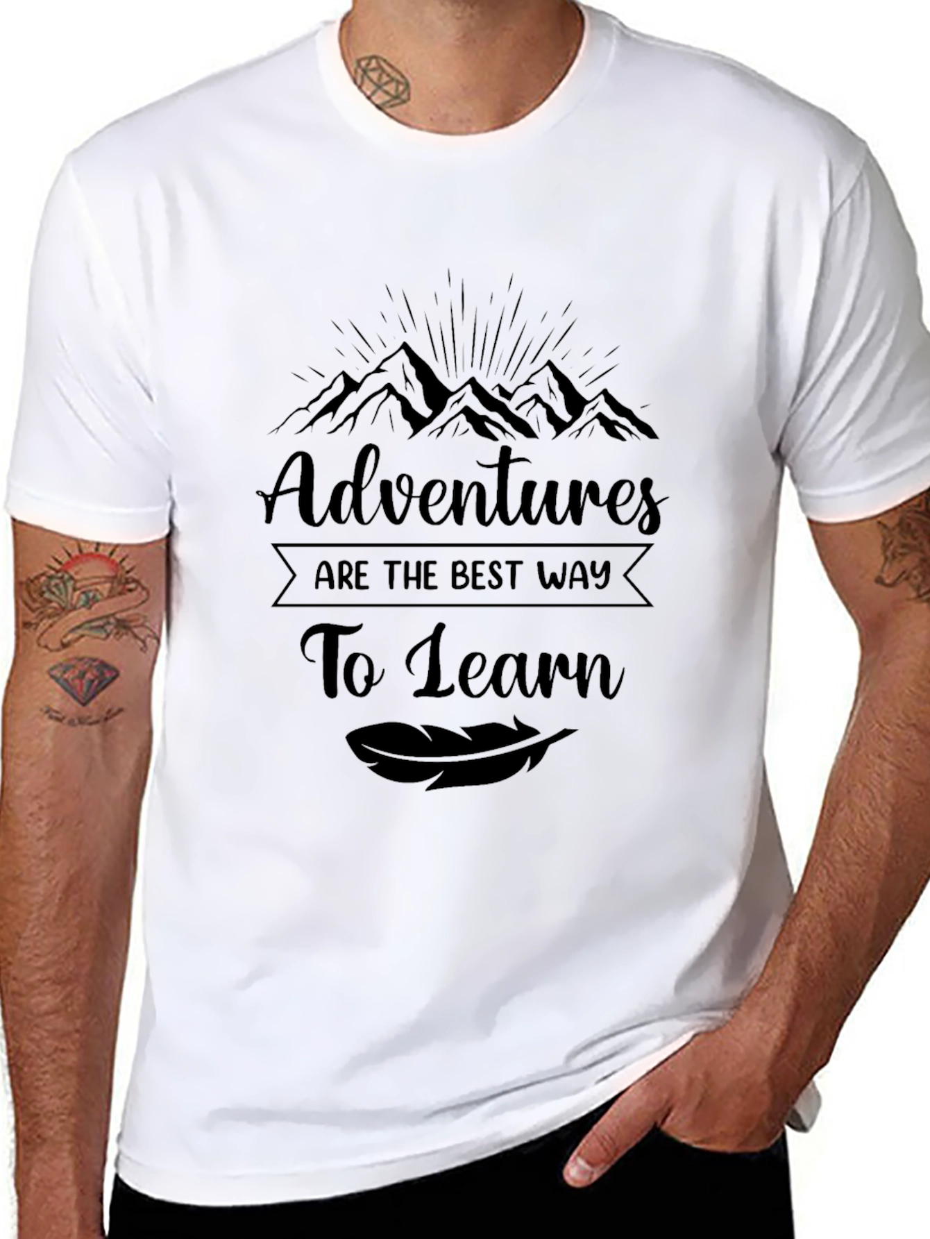 Adventures Best Way to Learn Black T-Shirt