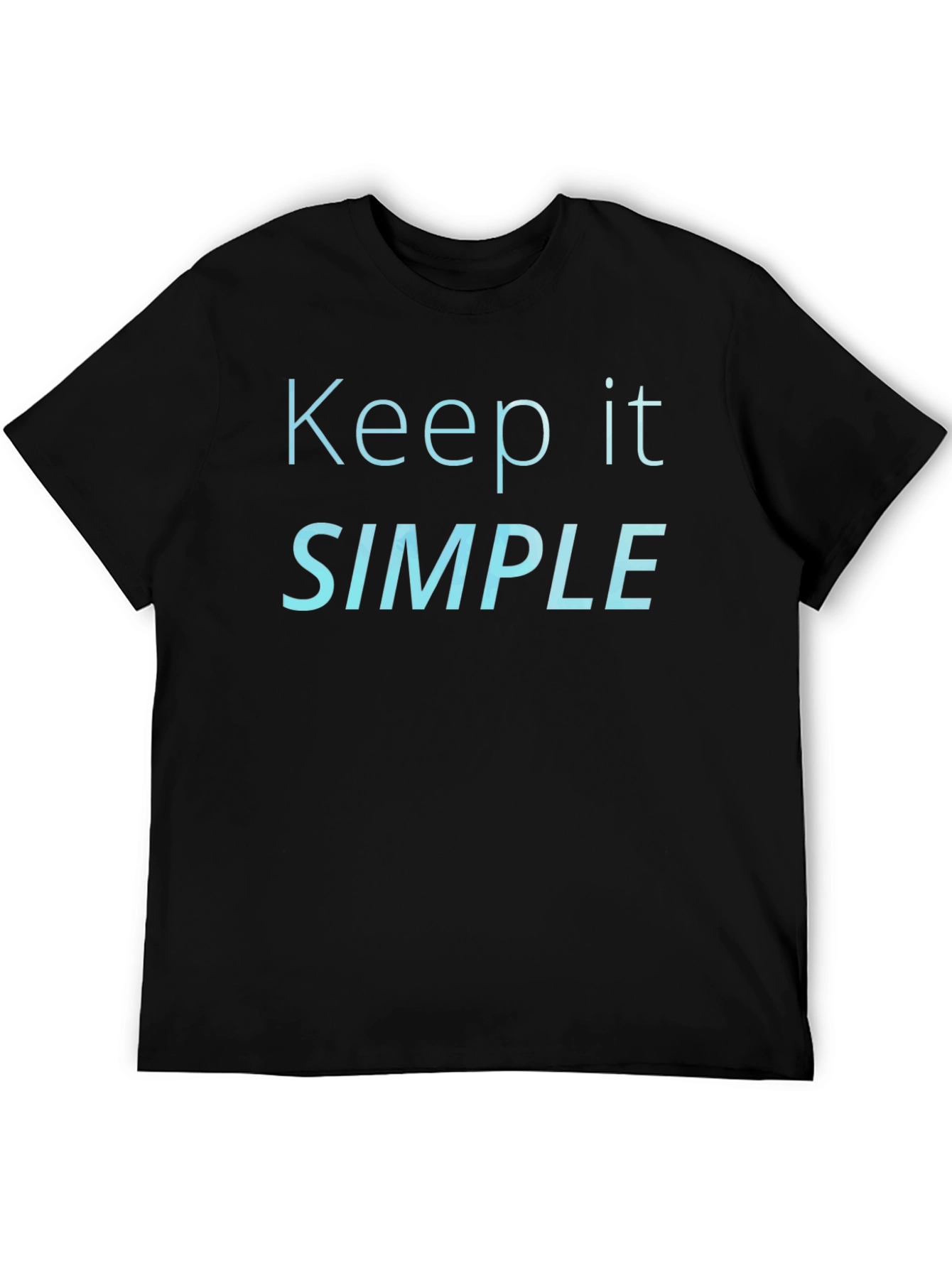 Keep It Simple Black T-Shirt