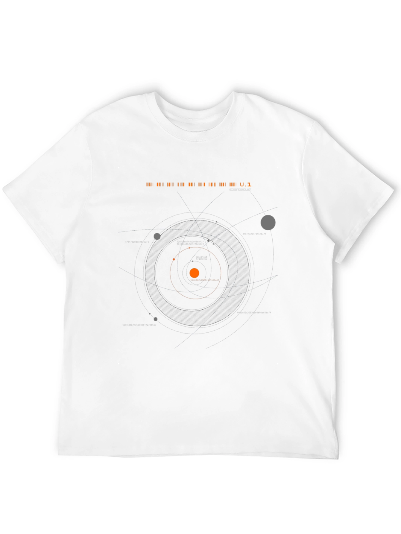 Space Orbit Black T-Shirt | Robotic Cult