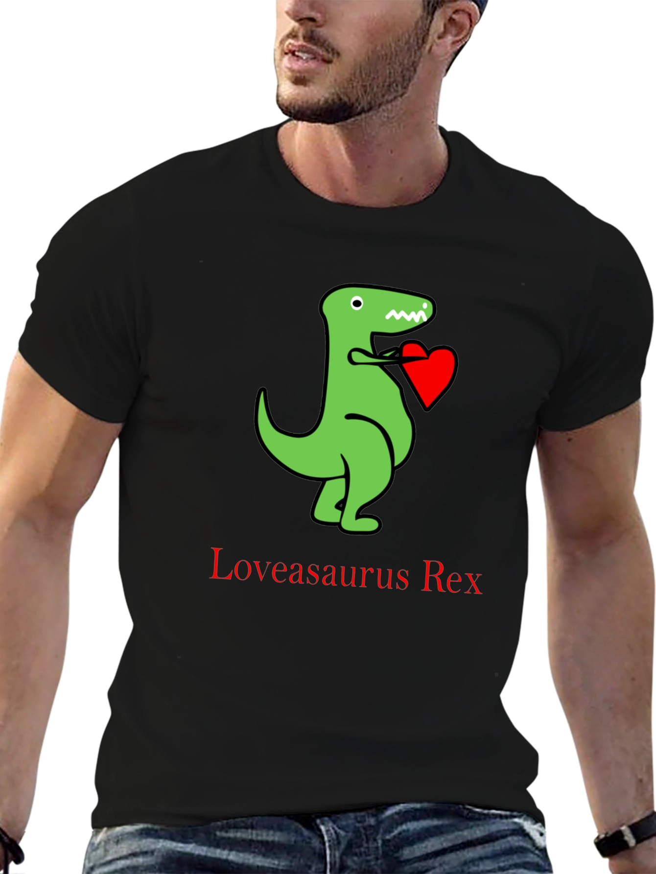 Loveasaurus Rex T-Shirt - Dinosaur Heart Tee