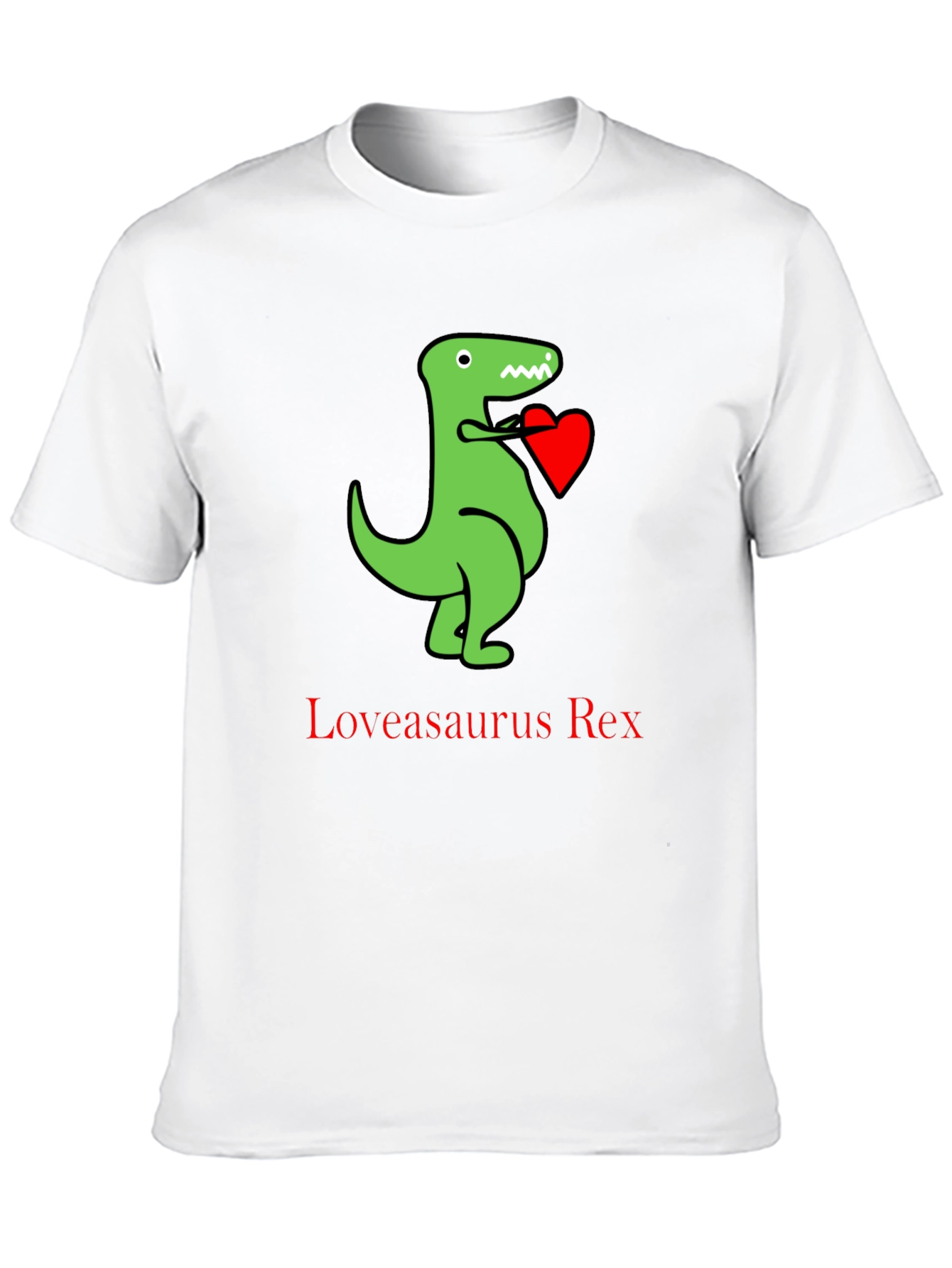 Loveasaurus Rex T-Shirt - Dinosaur Heart Tee
