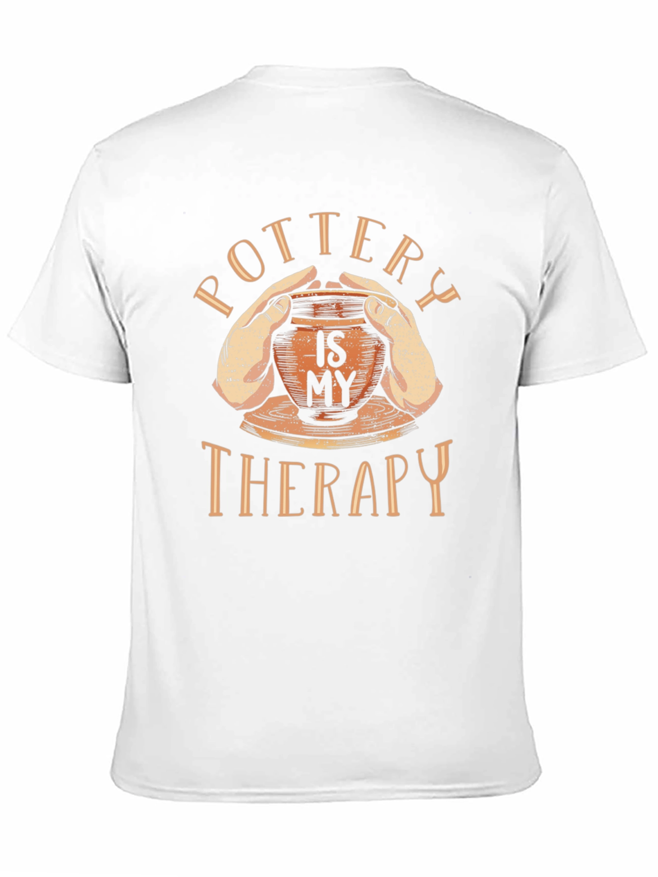 Pottery is My Therapy Black Graphic T-Shirt