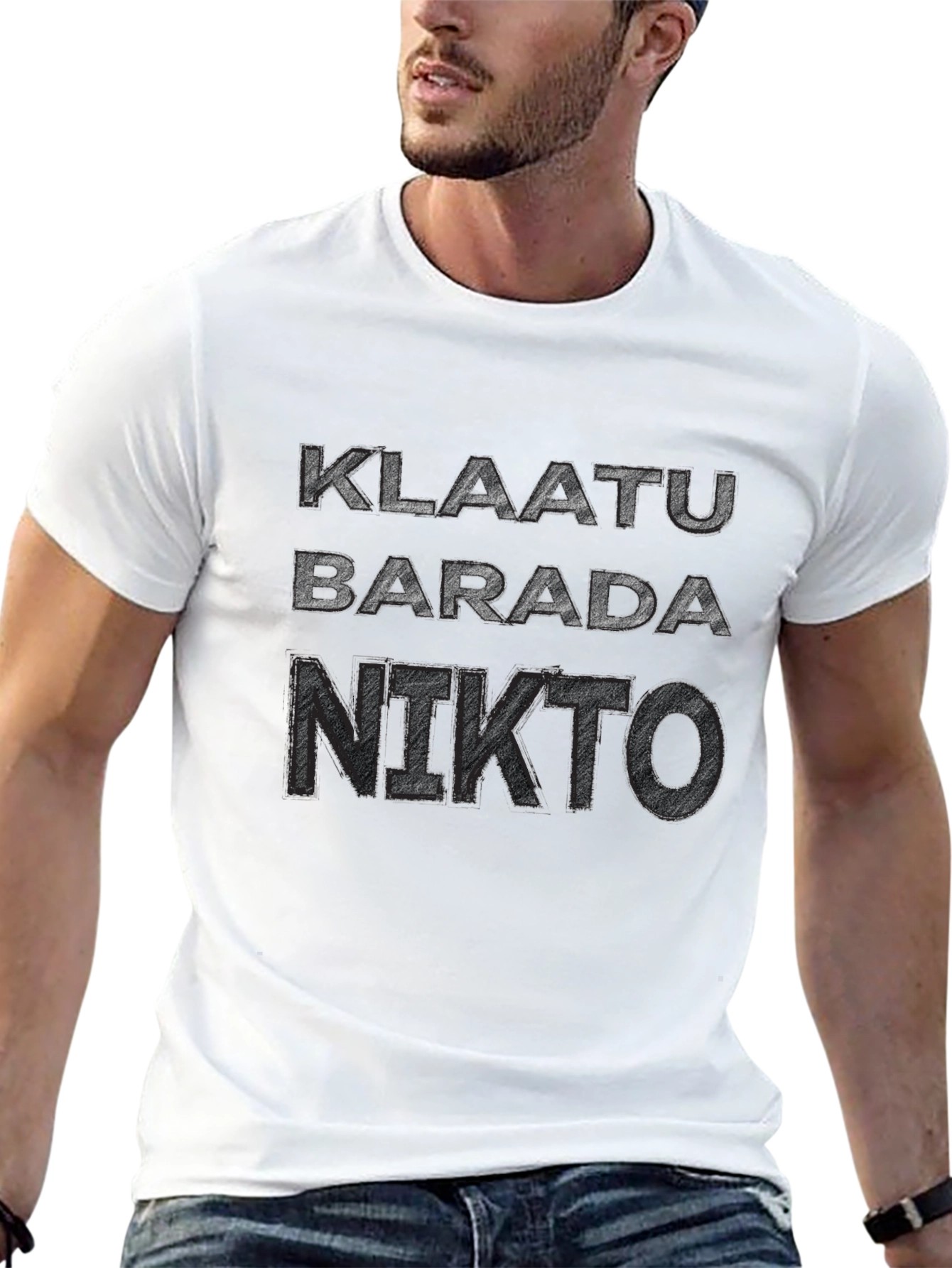 Klaatu Barada Nikto T-Shirt - Sci-Fi Fan Apparel