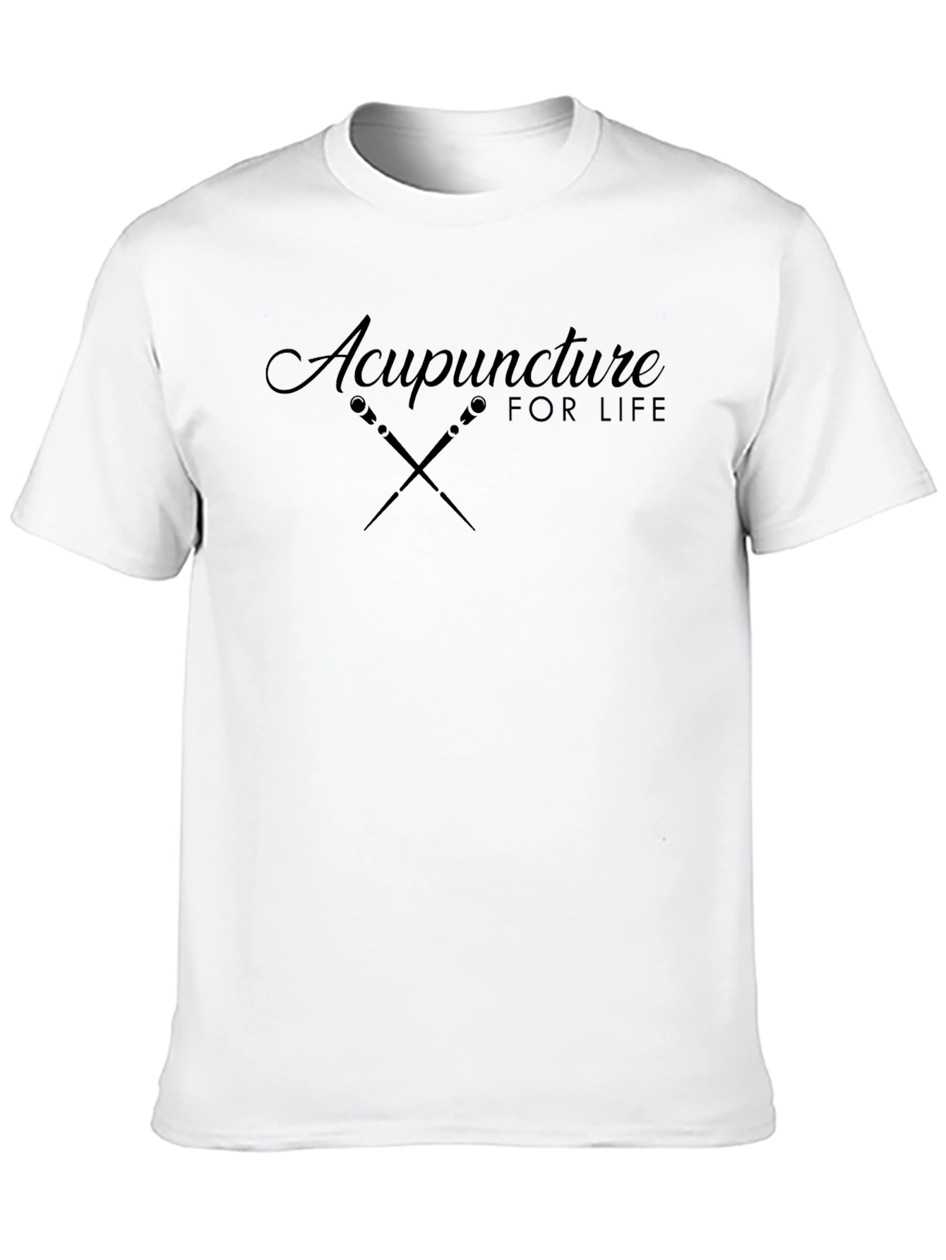 Acupuncture for Life Mens Graphic T-Shirt - Black