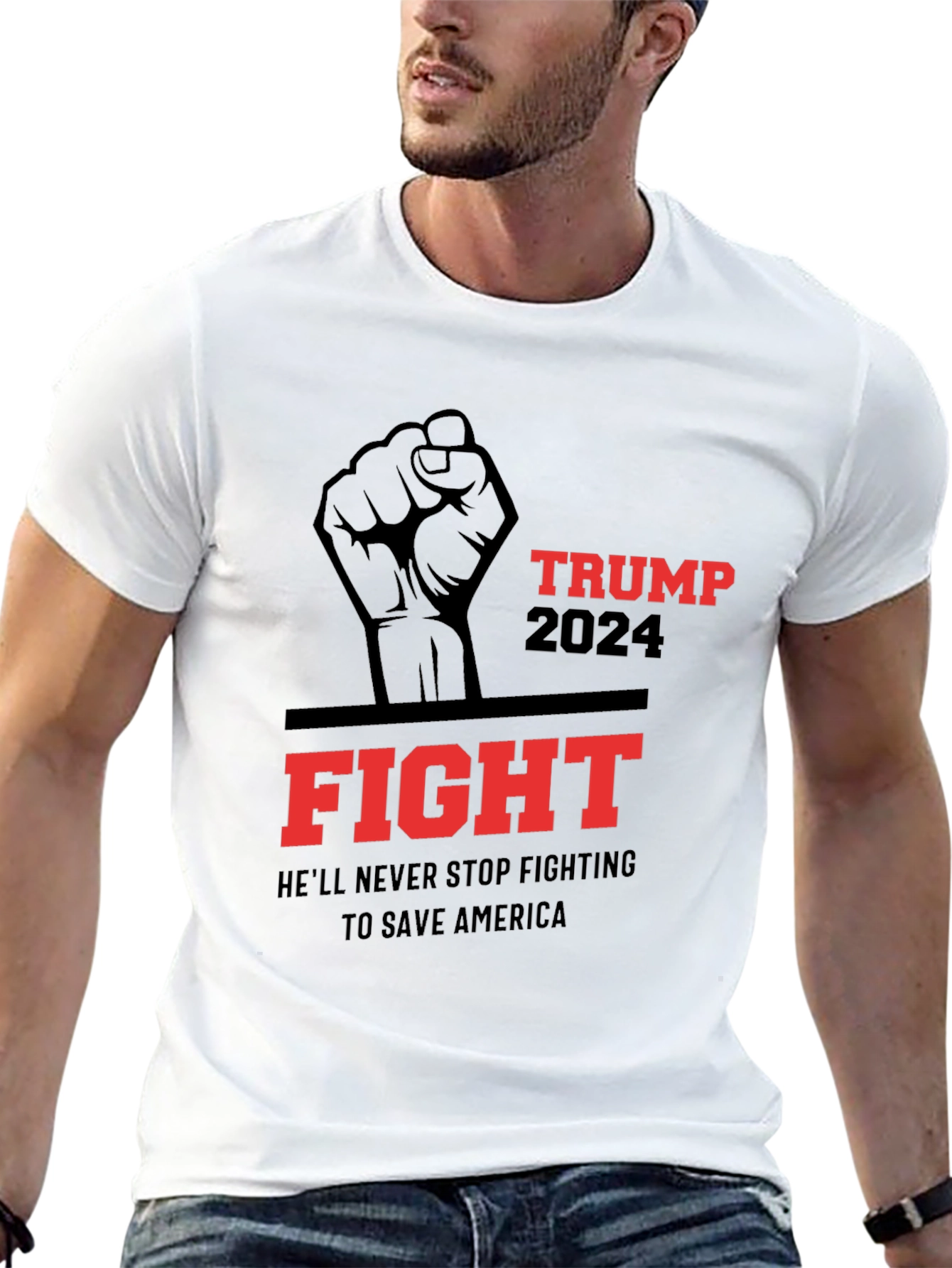 Trump 2024 Fight T-Shirt - Save America!