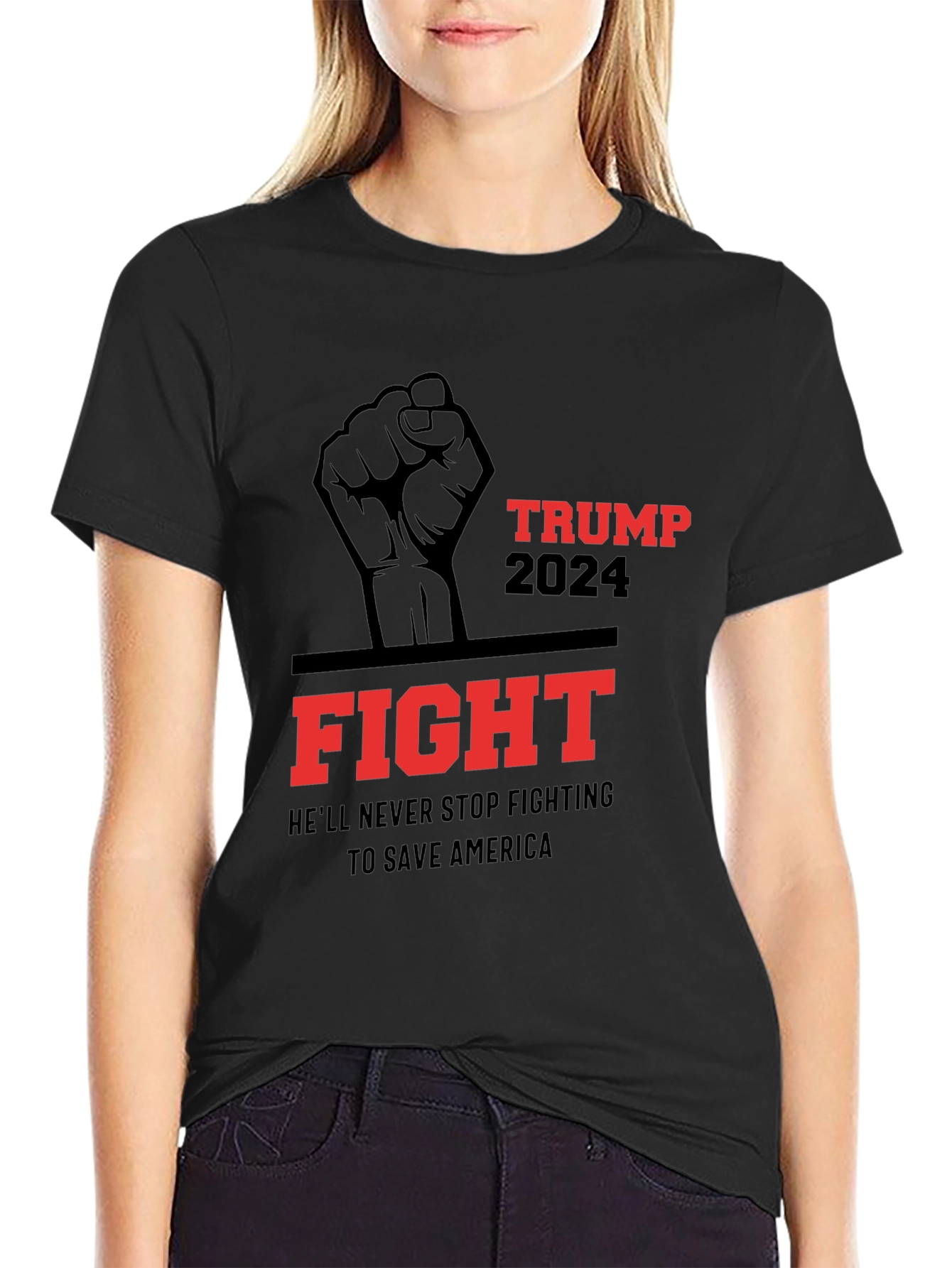 Trump 2024 Fight T-Shirt - Save America!