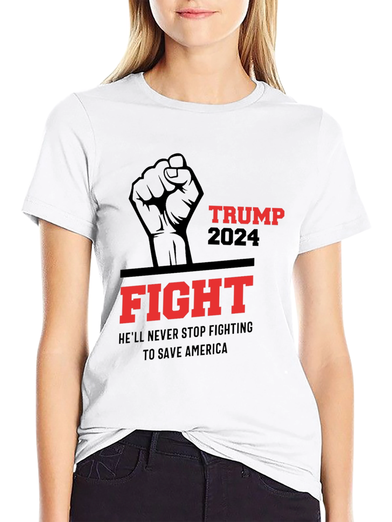 Trump 2024 Fight T-Shirt - Save America!
