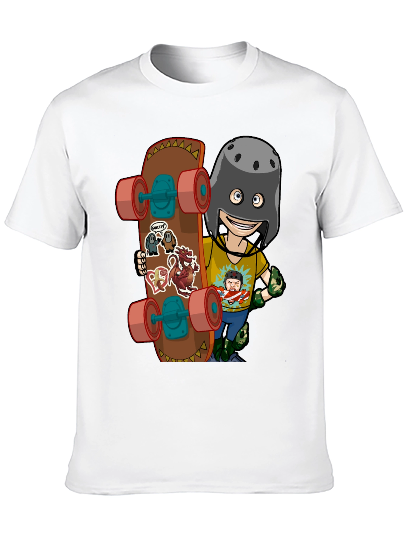 Skateboarding Cartoon T-Shirt