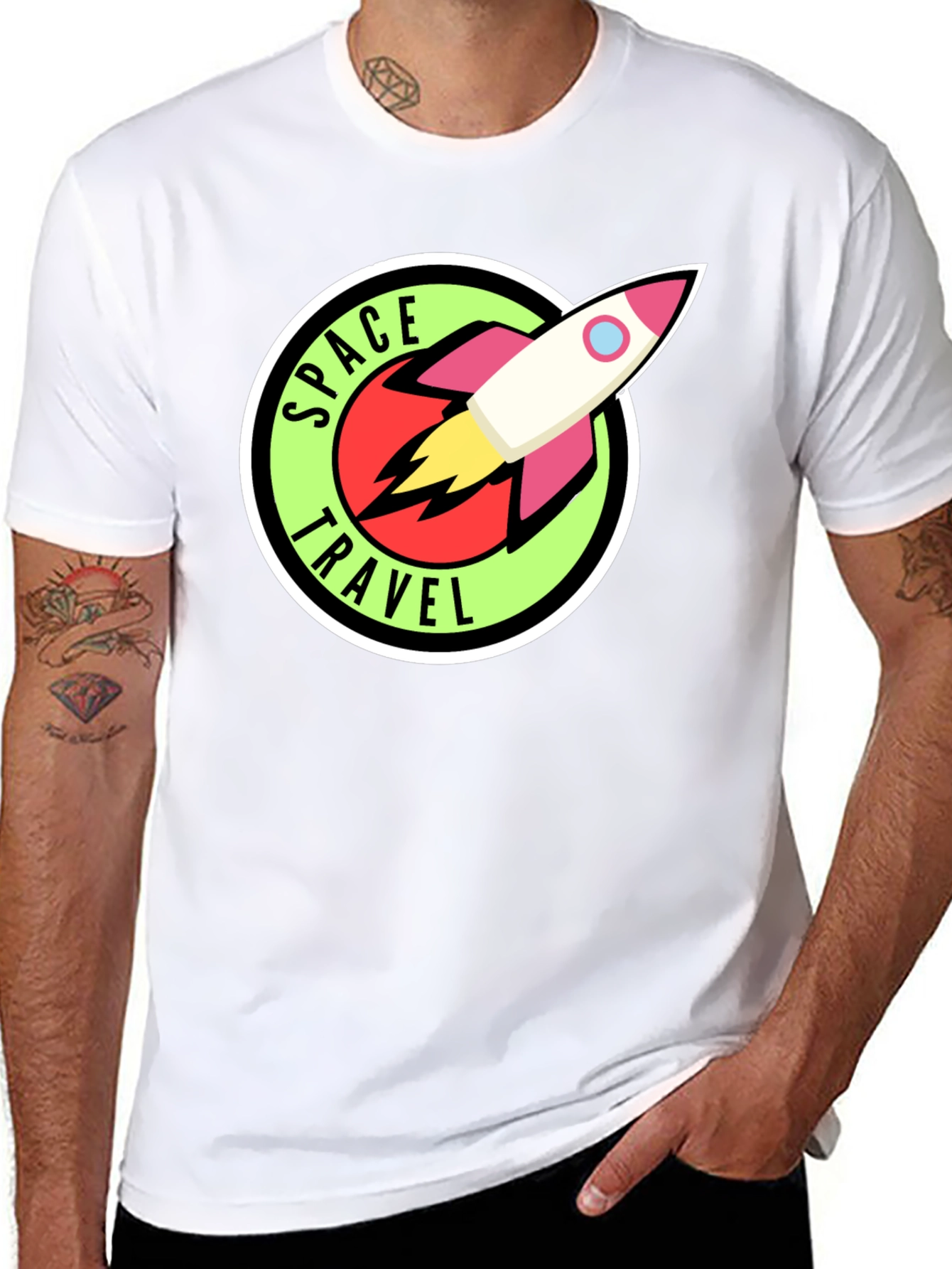 Space Travel Graphic T-Shirt