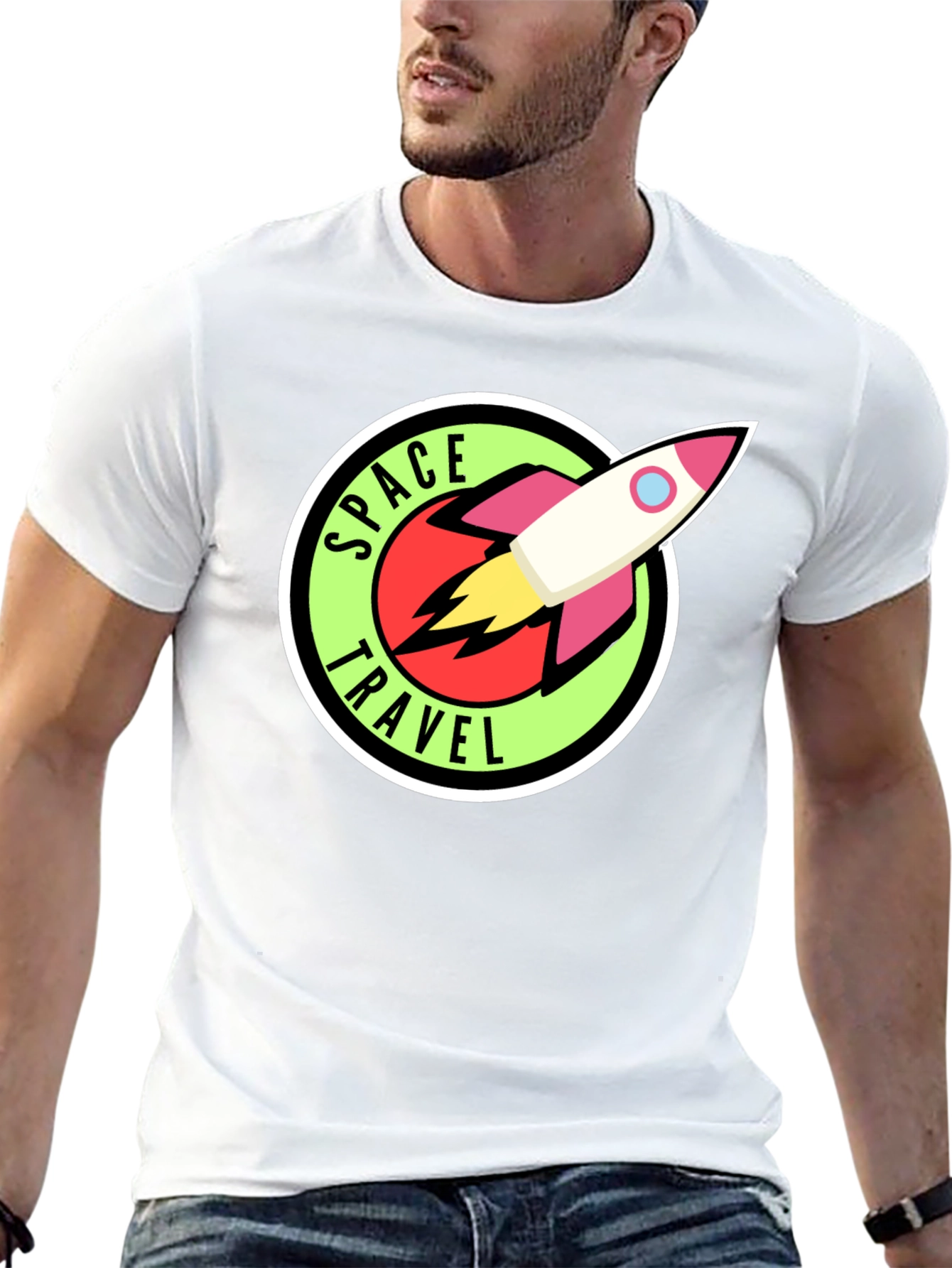 Space Travel Graphic T-Shirt