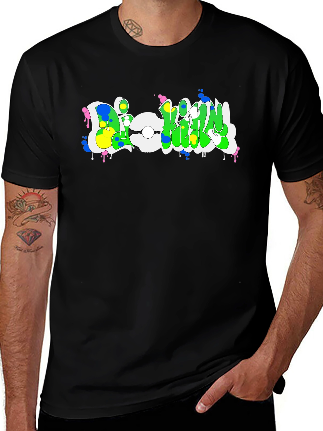 Graffiti Style Graphic Tee - Urban Streetwear