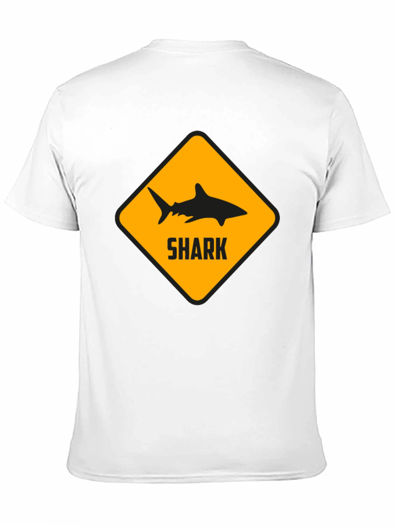 Shark Warning Black T-Shirt