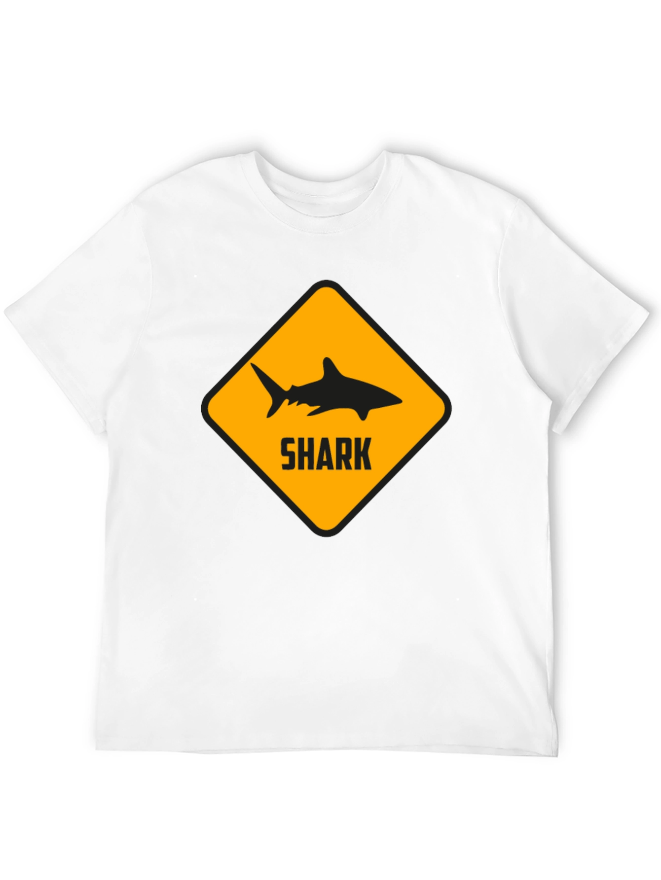 Shark Warning Black T-Shirt