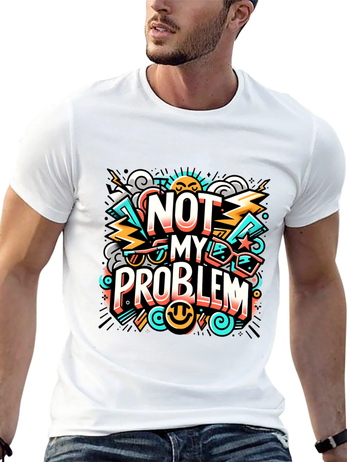 Not My Problem Graphic Tee - Cool Attitude T-Shirt