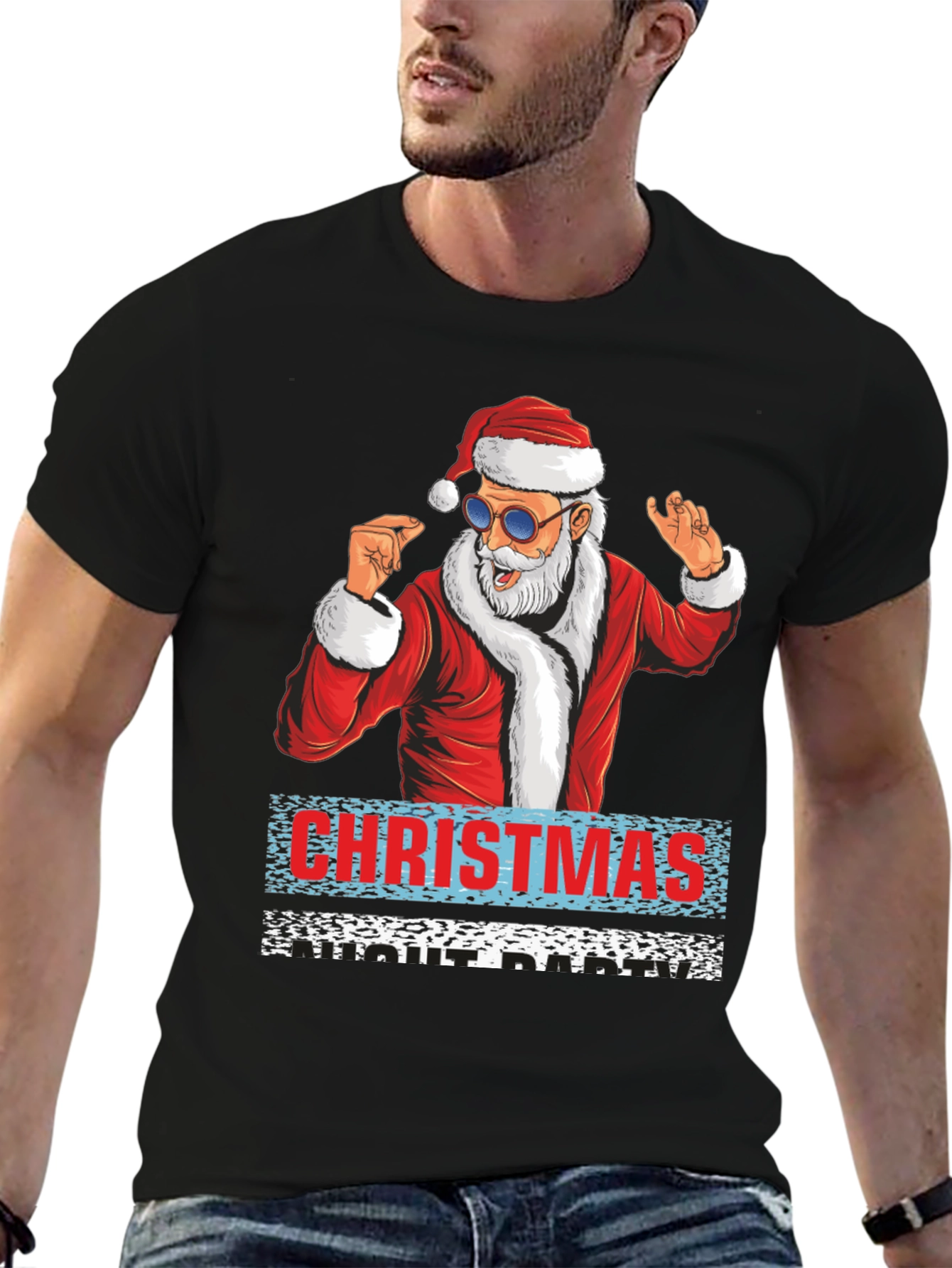 Santa Christmas Adult Party T-Shirt