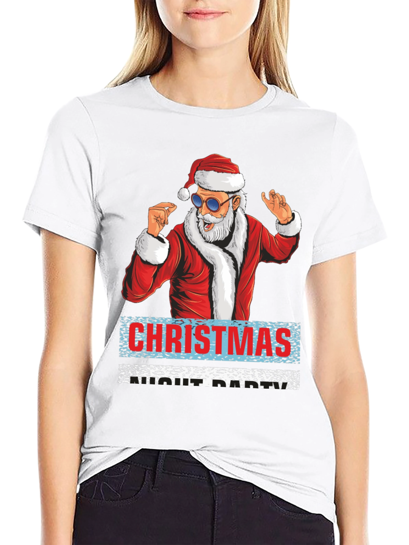 Santa Christmas Adult Party T-Shirt