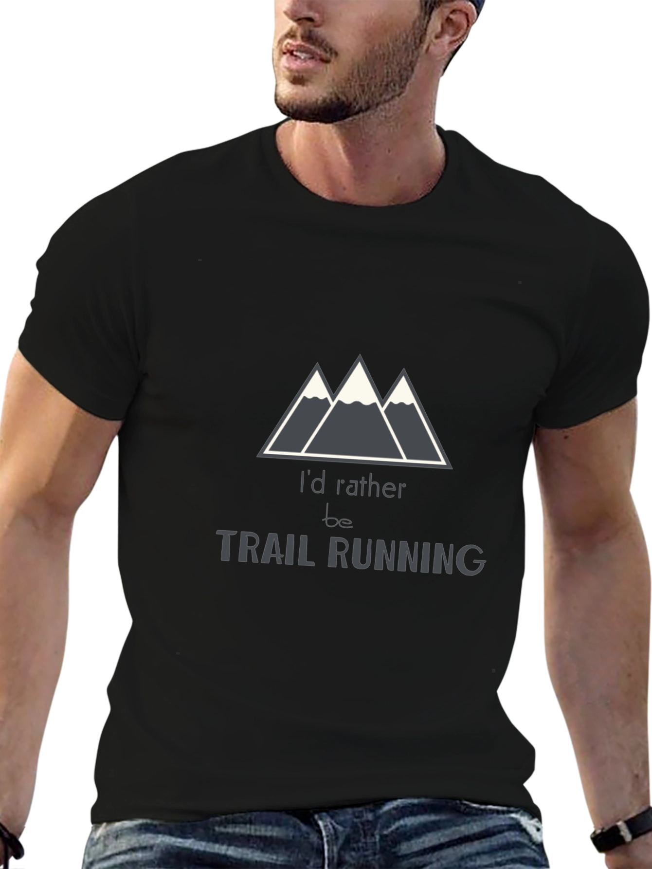 Trail Running T-Shirt - Mountain Design