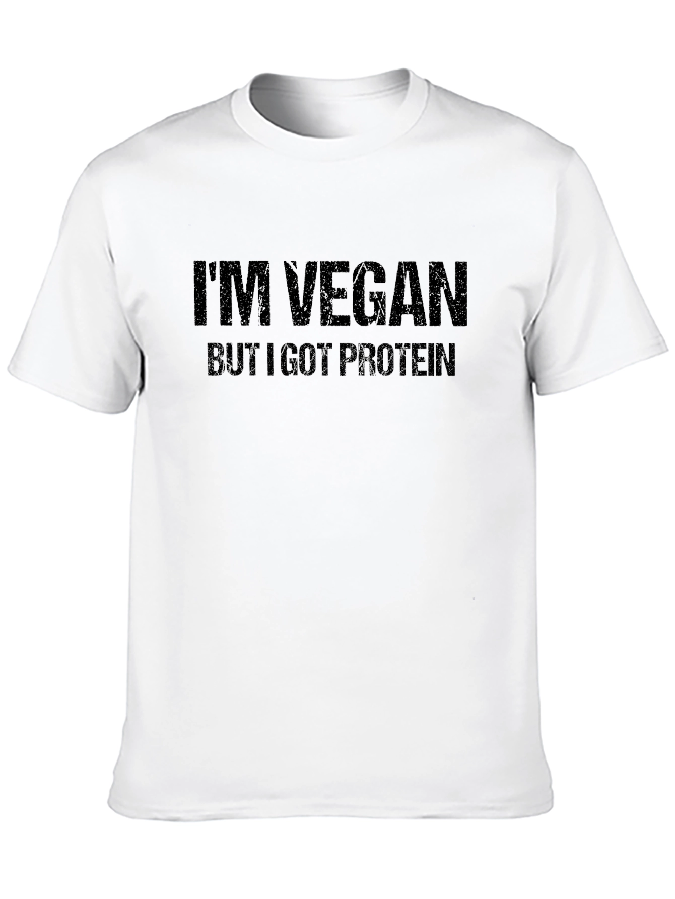 Vegan Protein Graphic Tee - Black