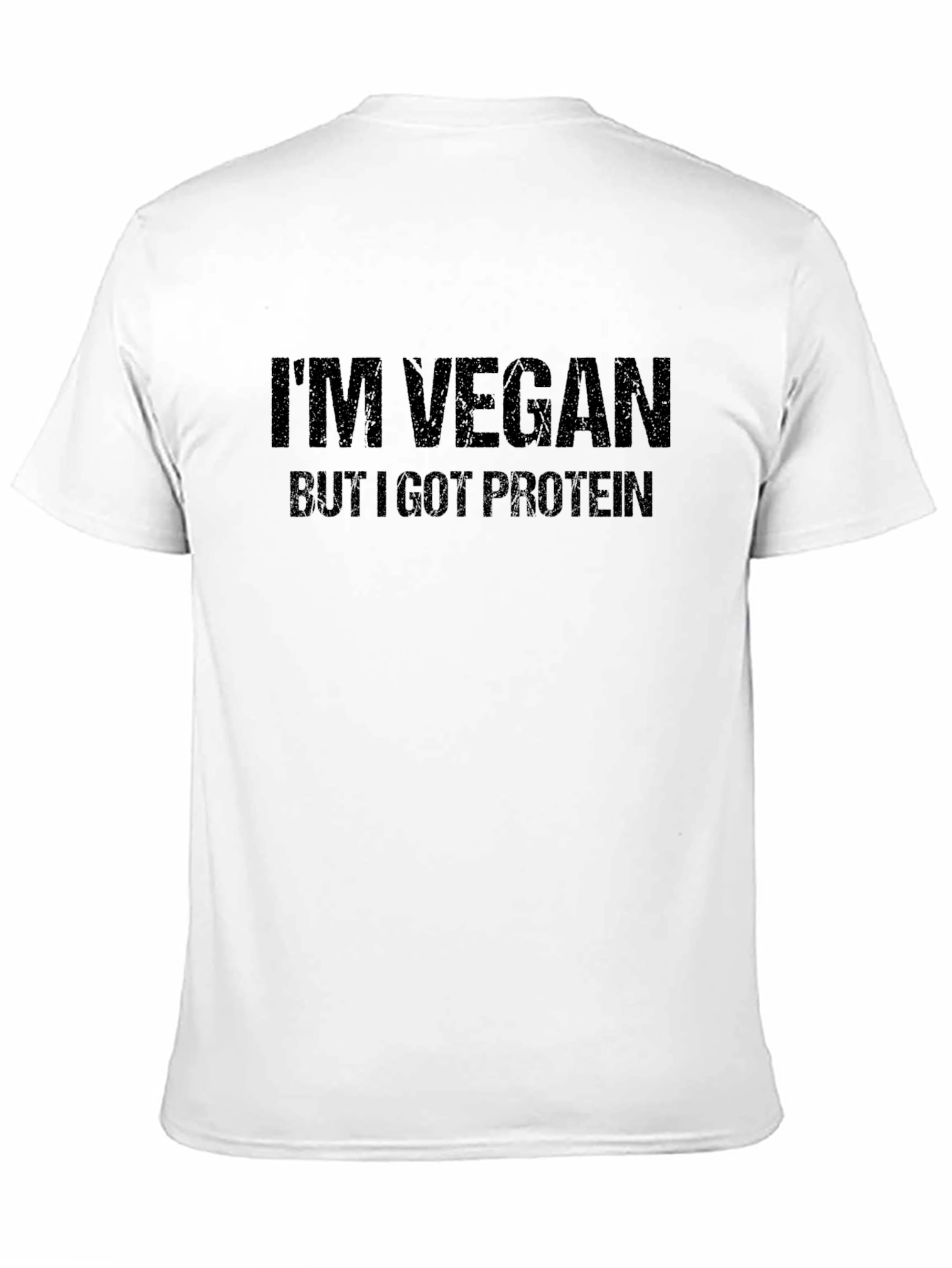 Vegan Protein Graphic Tee - Black