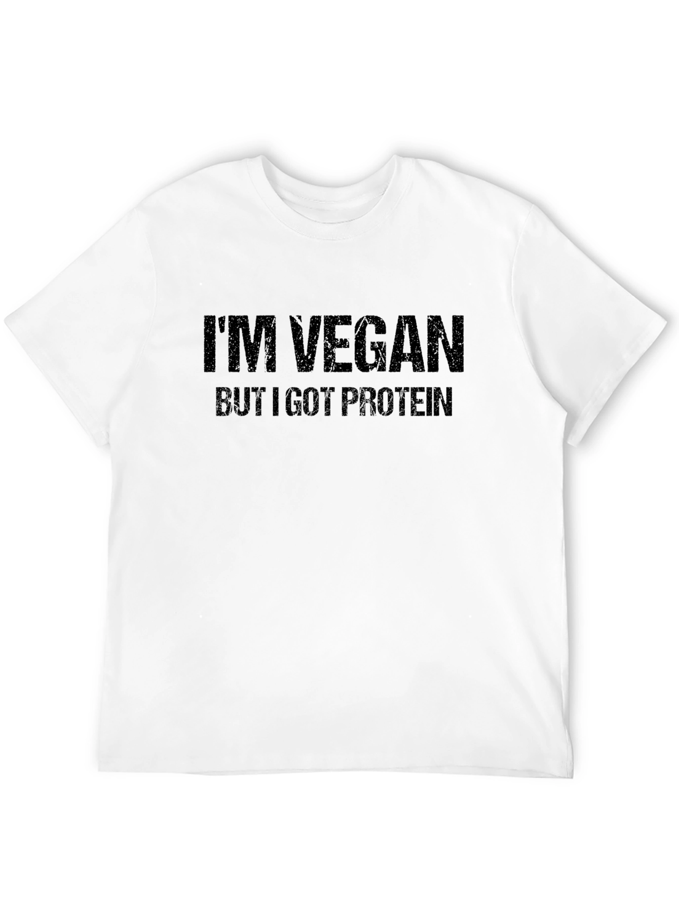 Vegan Protein Graphic Tee - Black