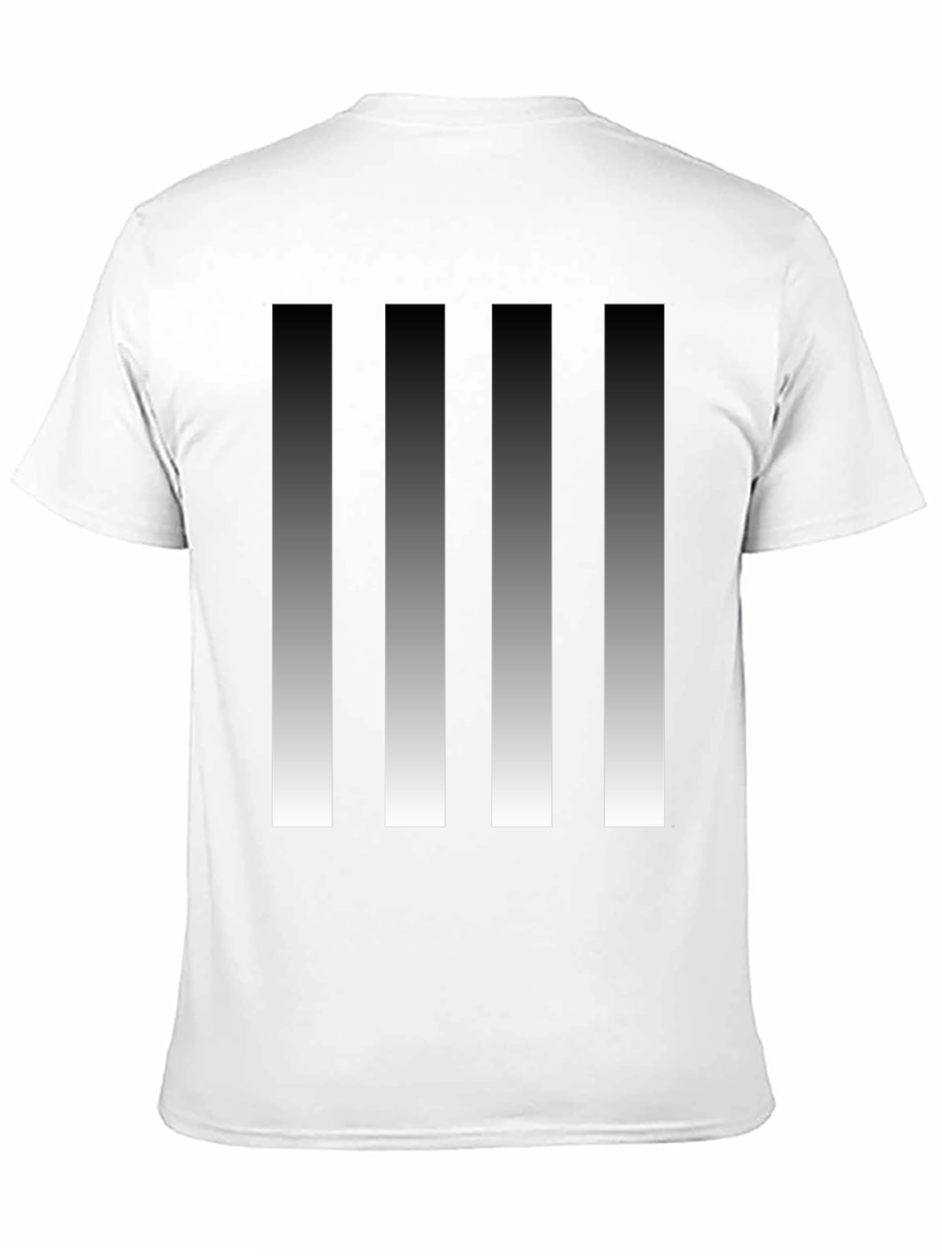 Modern Gradient Stripes Graphic Tee