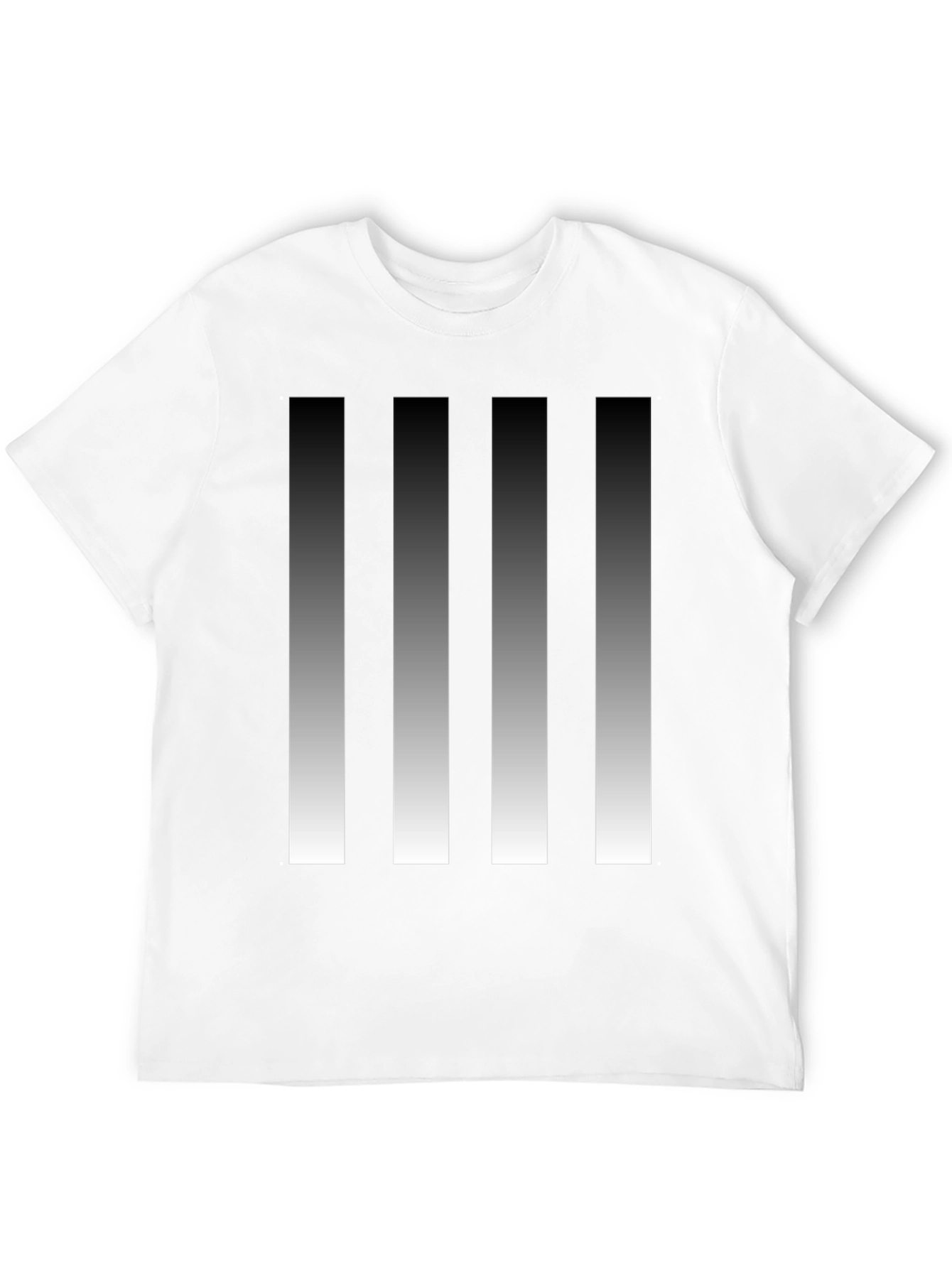 Modern Gradient Stripes Graphic Tee