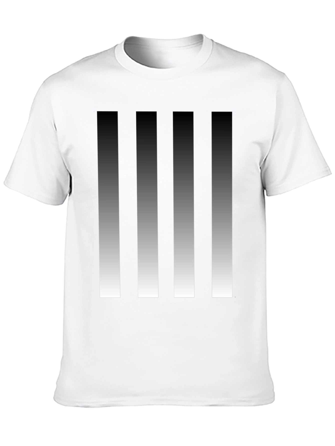 Modern Gradient Stripes Graphic Tee