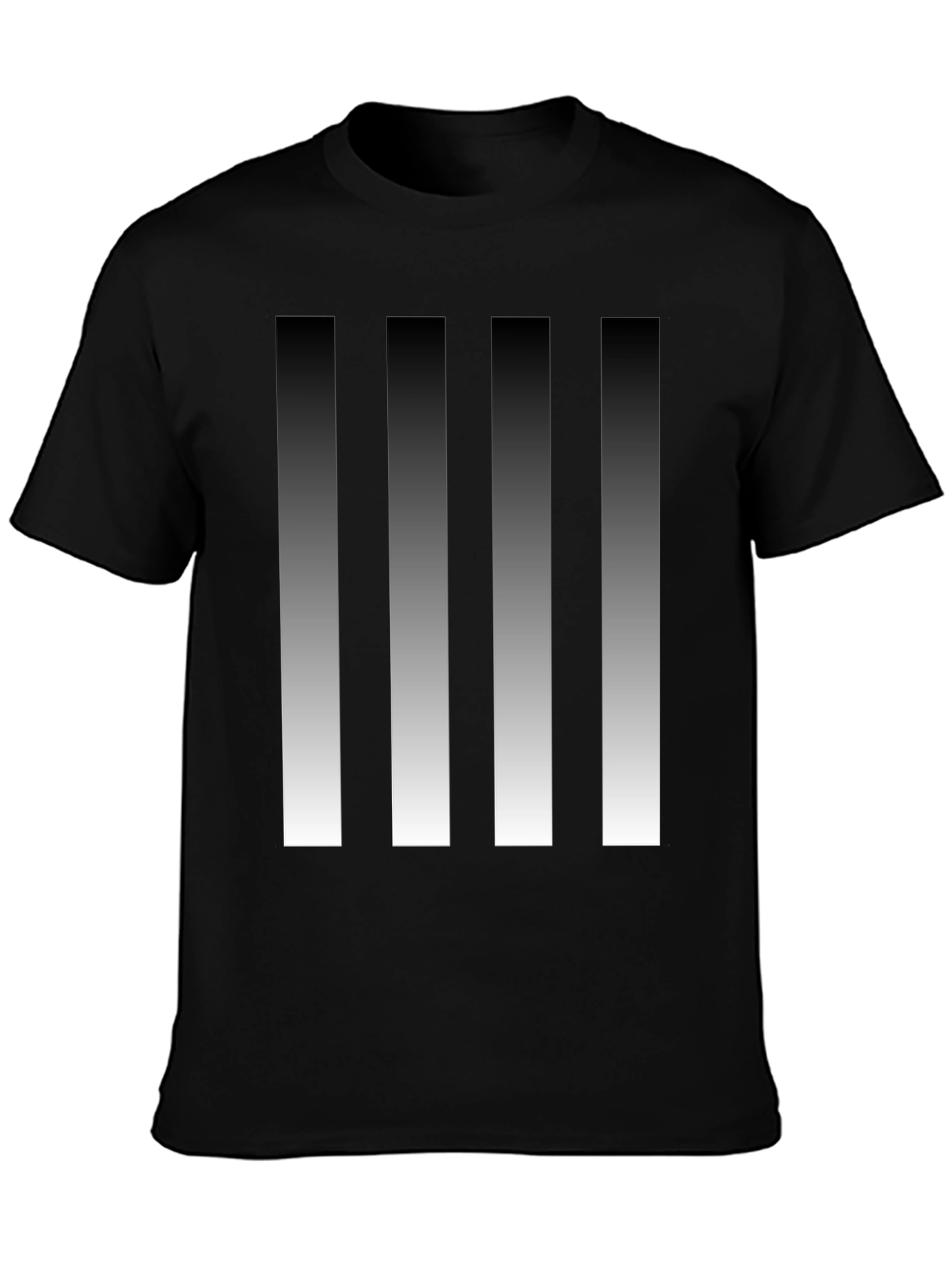 Modern Gradient Stripes Graphic Tee
