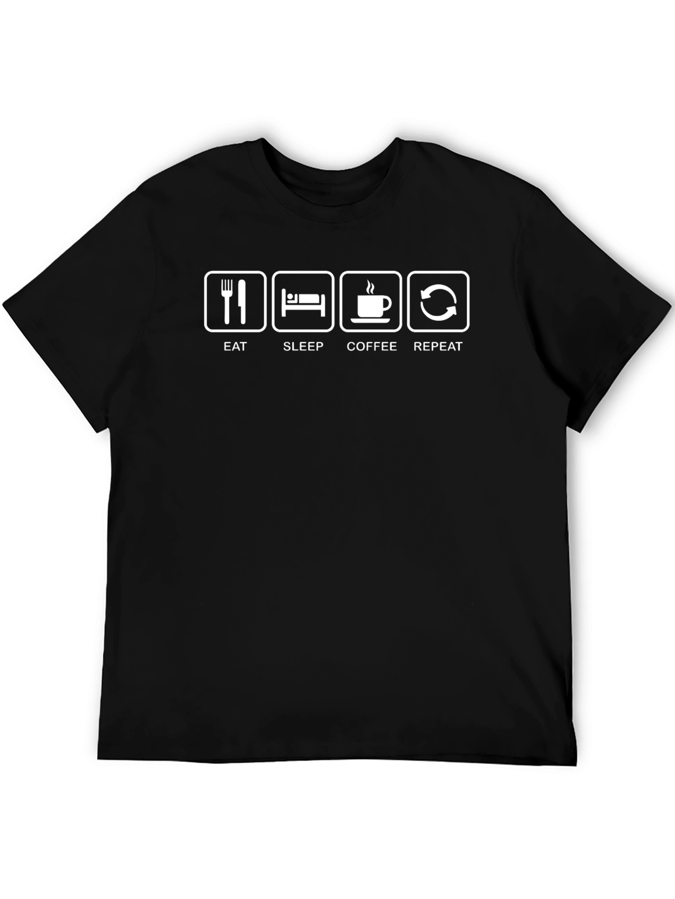 Eat Sleep Coffee Repeat Graphic T-Shirt