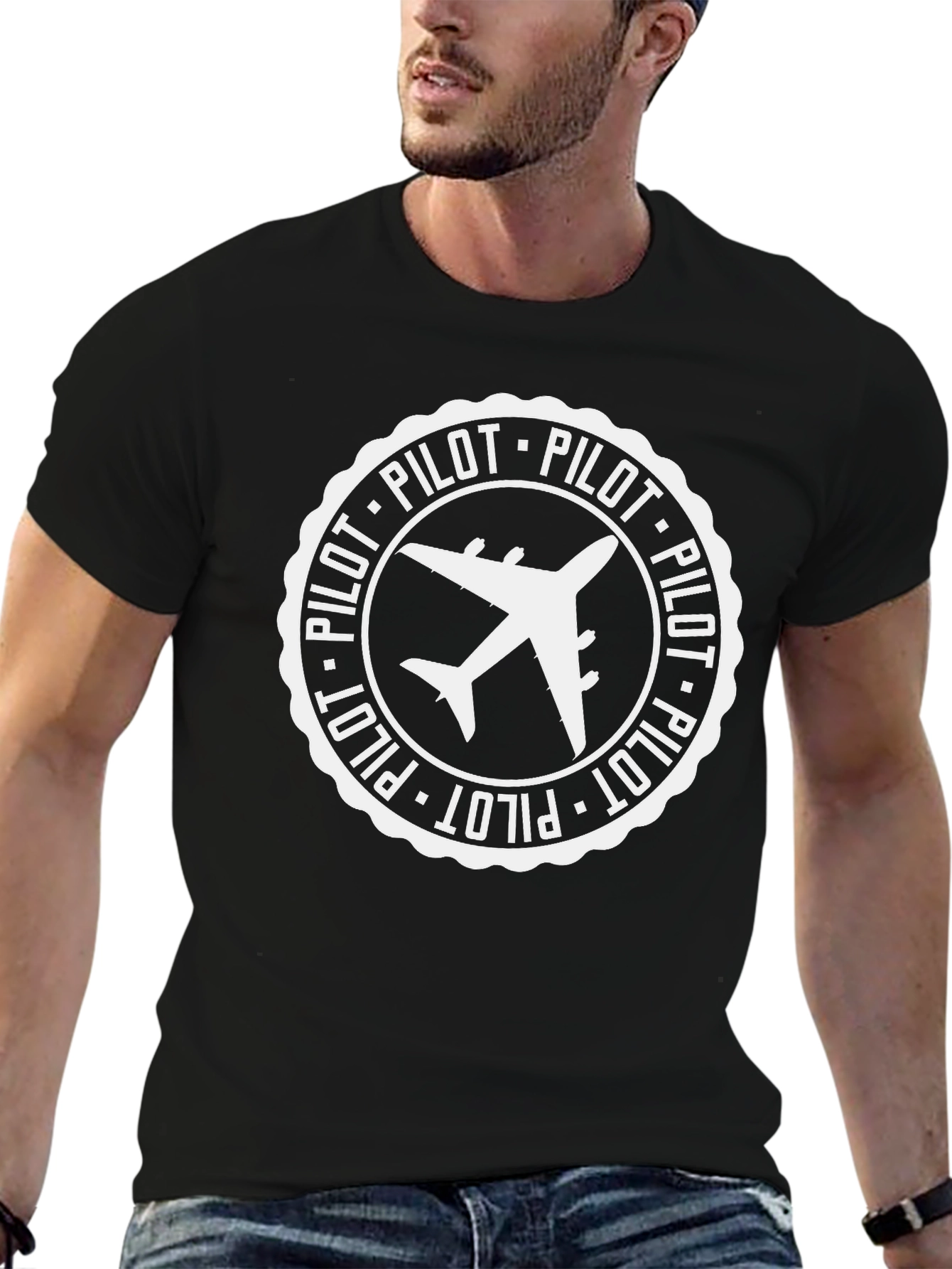 Pilot Plane Graphic T-Shirt - Aviation Enthusiast Tee