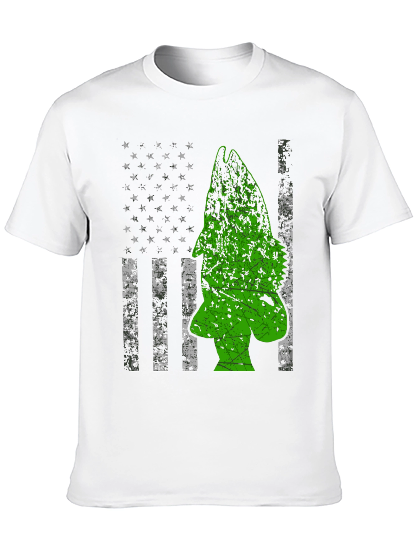 American Flag Bass Fishing Graphic Tee