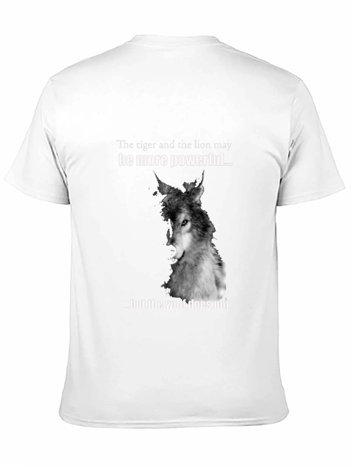 Wolf Graphic Print T-Shirt - Powerful Design