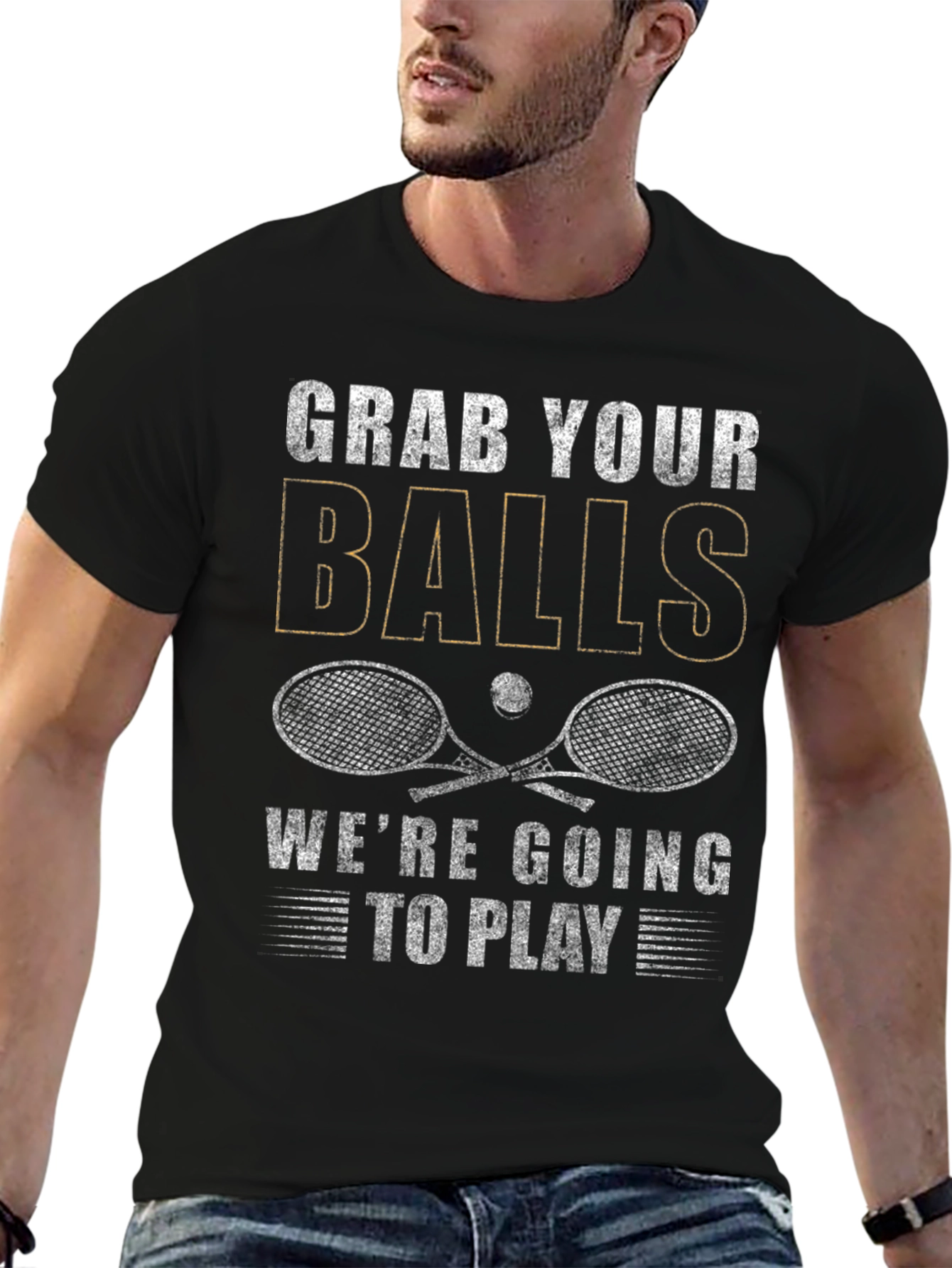 Grab Your Balls T-Shirt - Tennis Graphic Tee