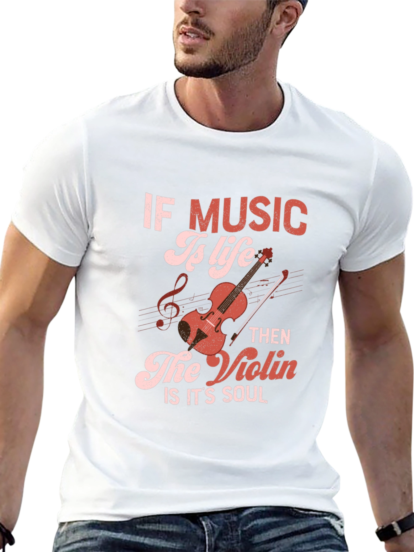 Music Is Life T-Shirt: Violin Soul