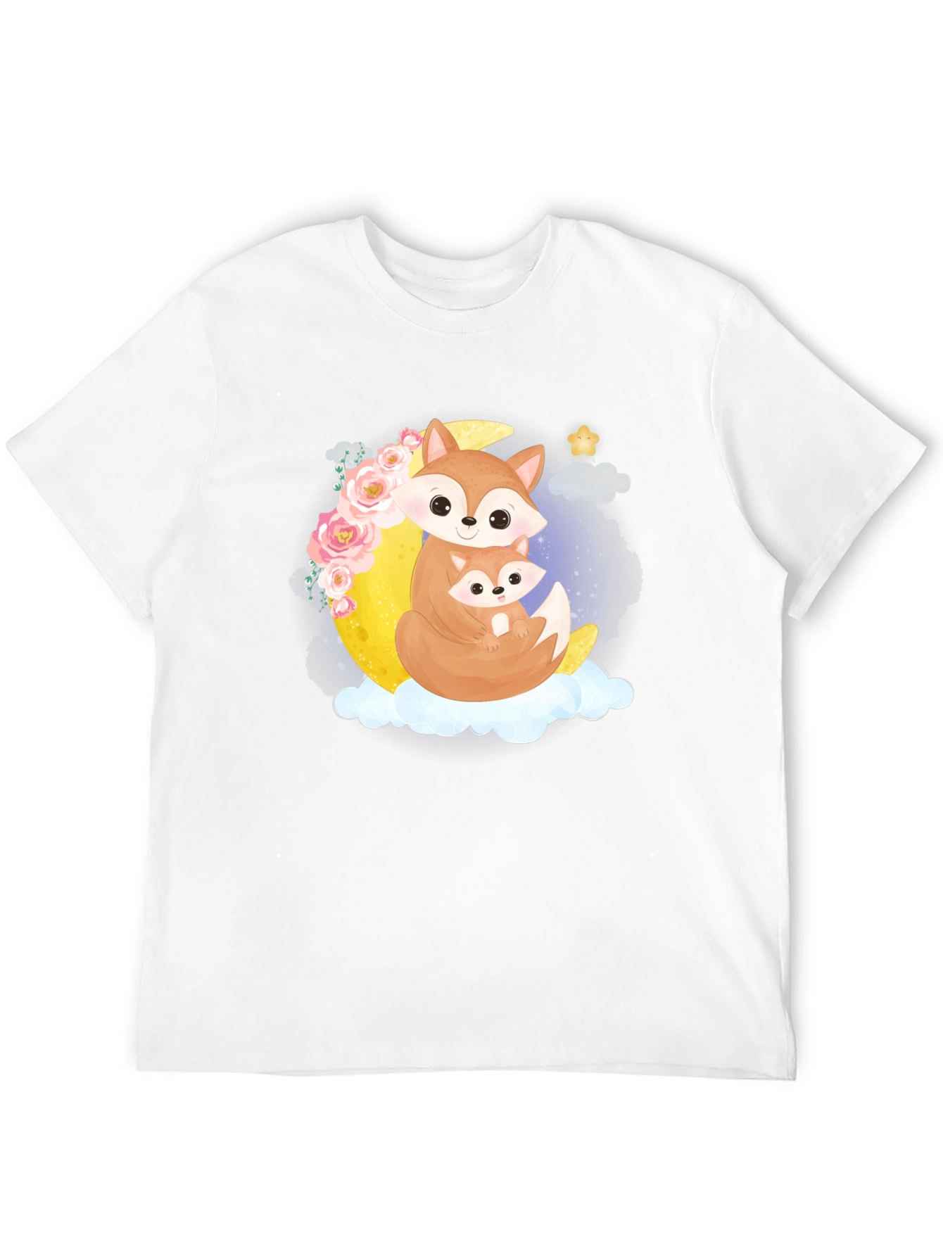 Fox Moon Graphic Black Tee