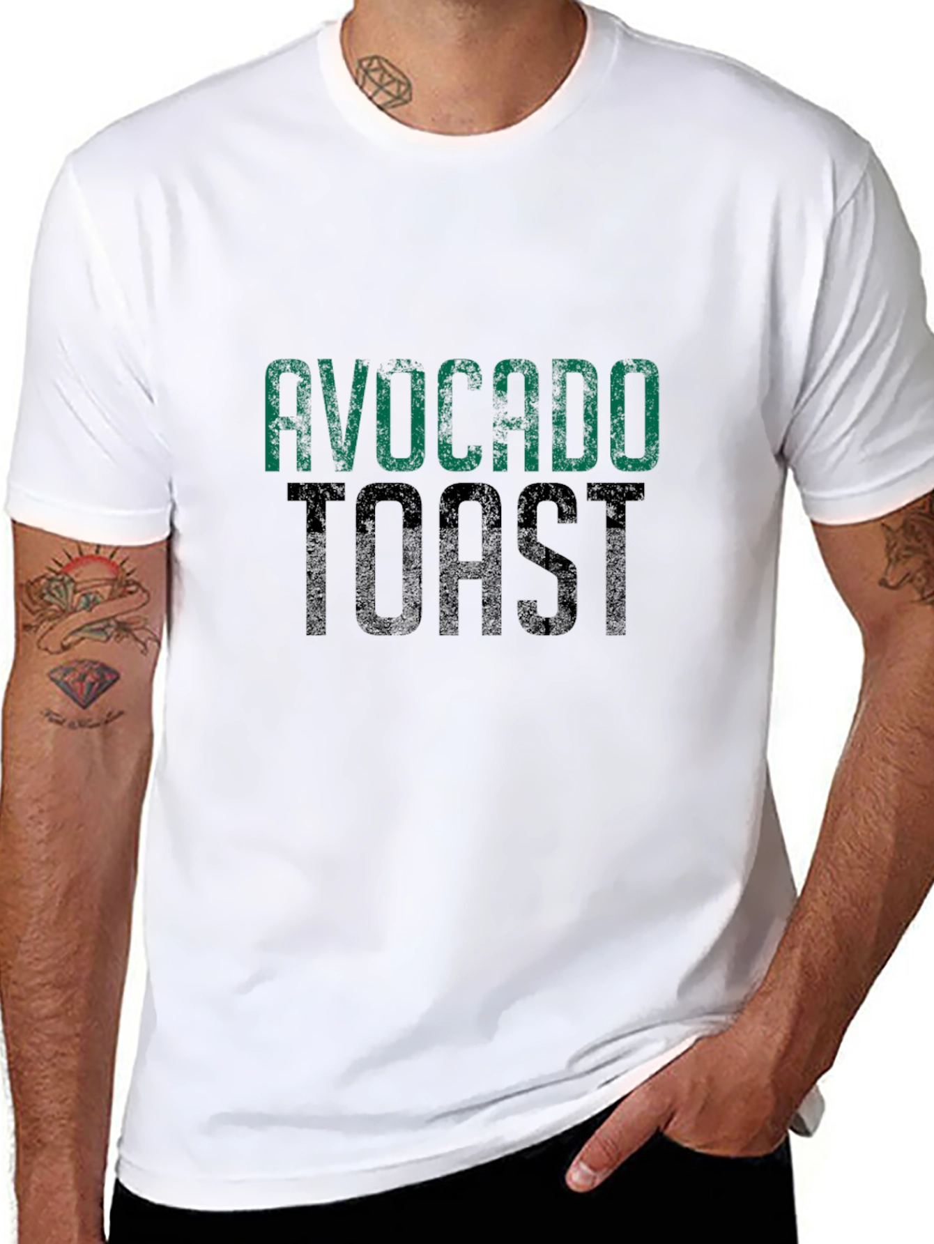 Avocado Toast Graphic Tee - Trendy Foodie T-Shirt