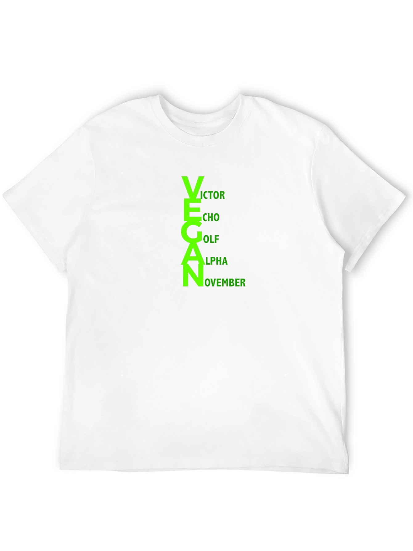Vegan T-Shirt - Funny Acronym Design - Unisex