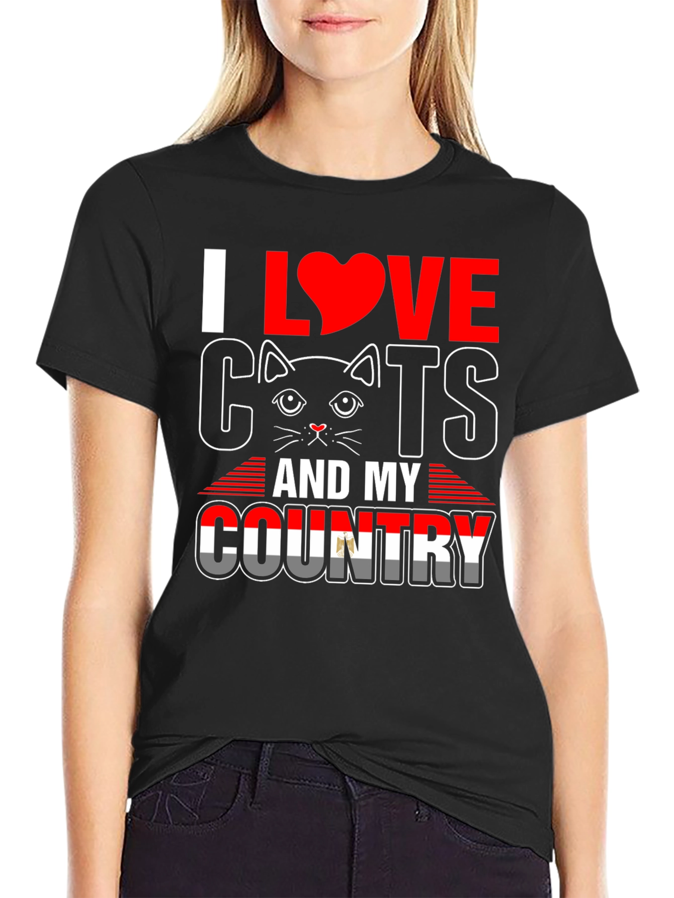 I Love Cats and My Country T-Shirt