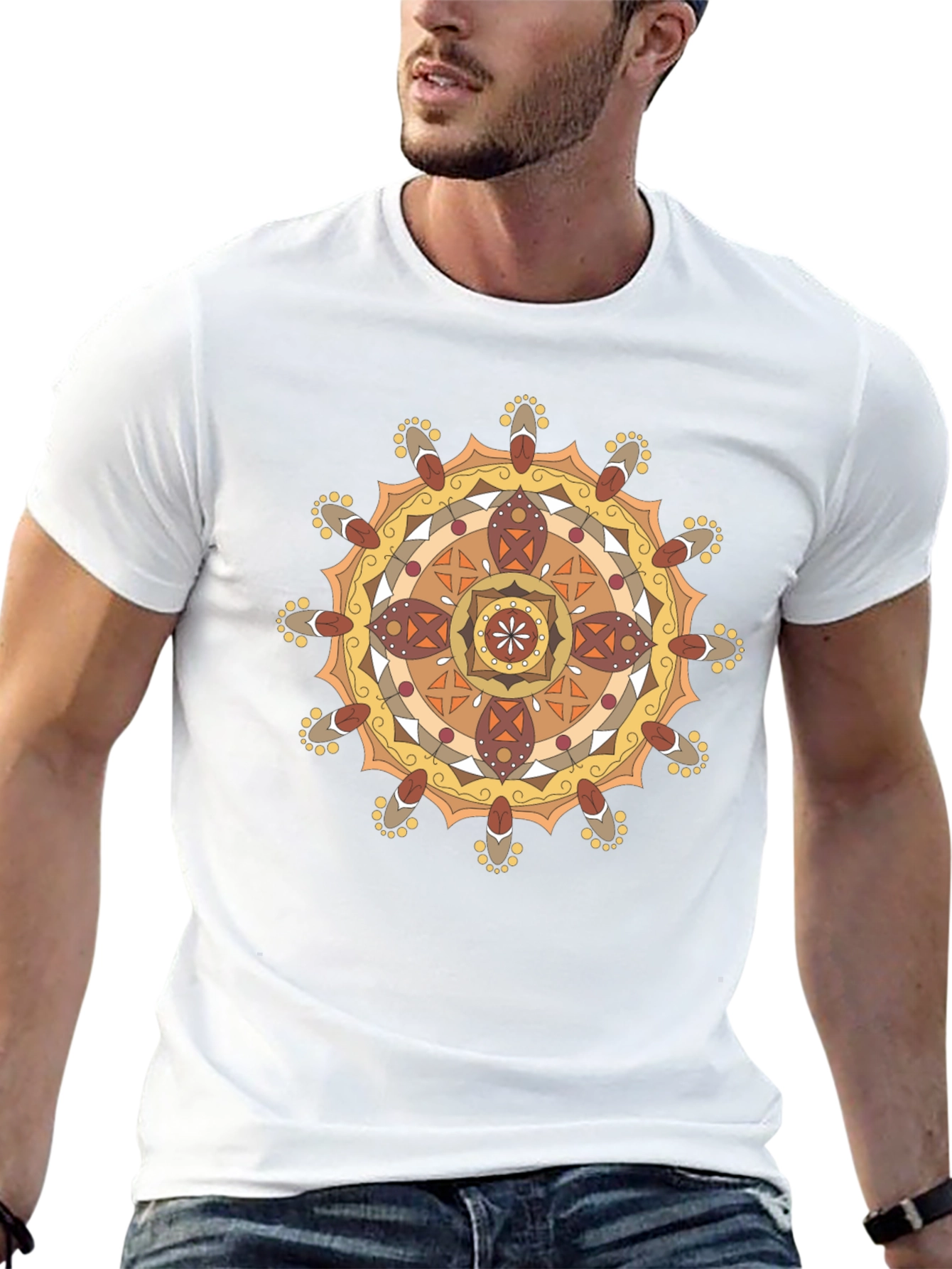 Mandala Graphic Black T-Shirt