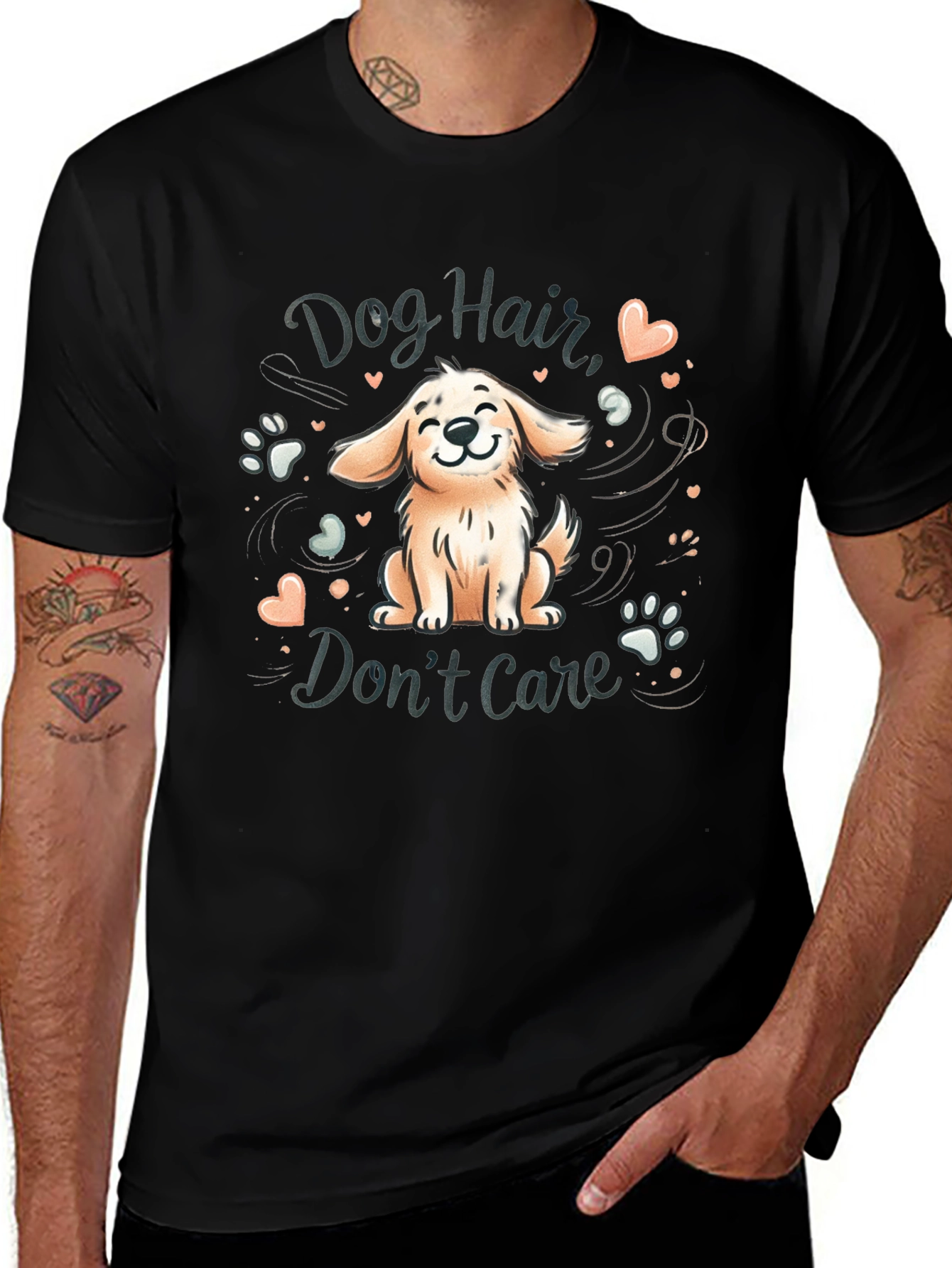 Dog Hair Dont Care Graphic Tee