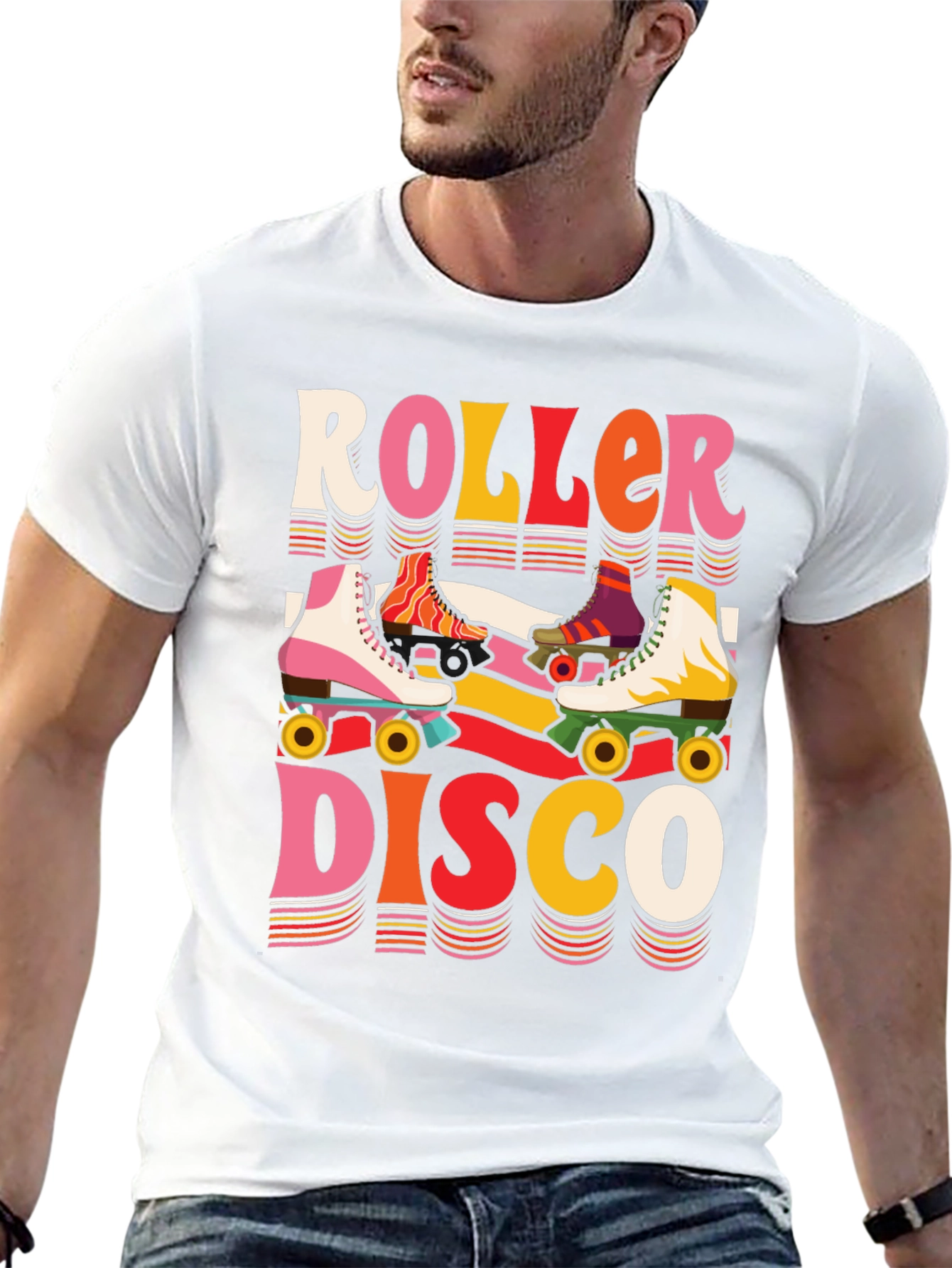 Roller Disco Graphic Tee - Retro Vibes!