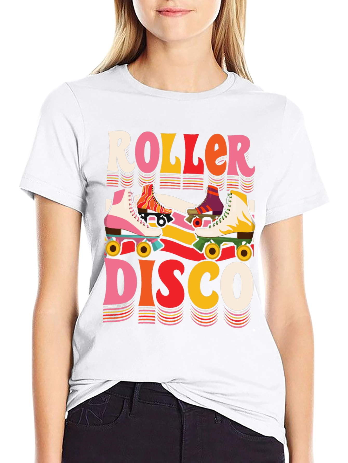 Roller Disco Graphic Tee - Retro Vibes!