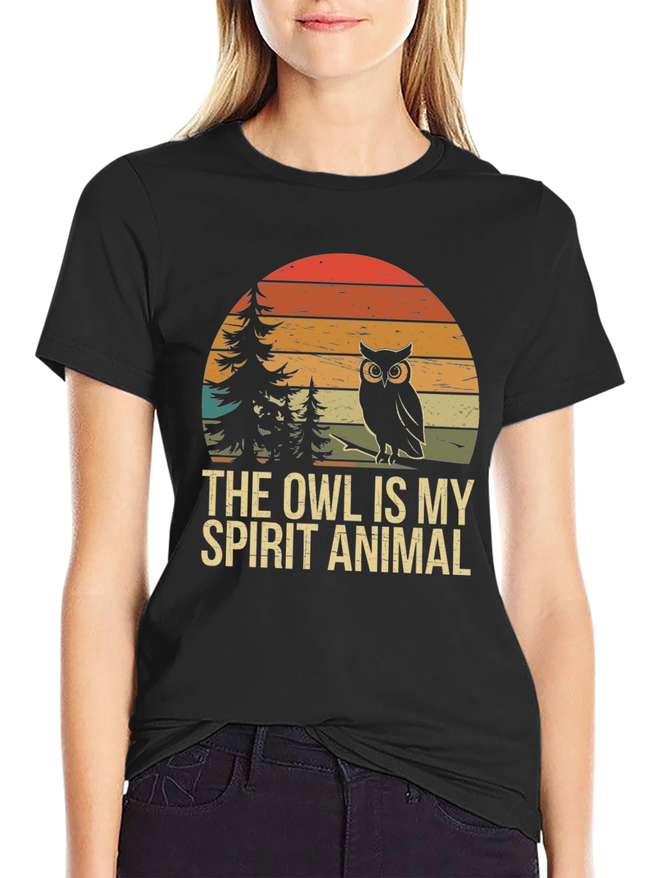 Owl Spirit Animal Graphic Tee