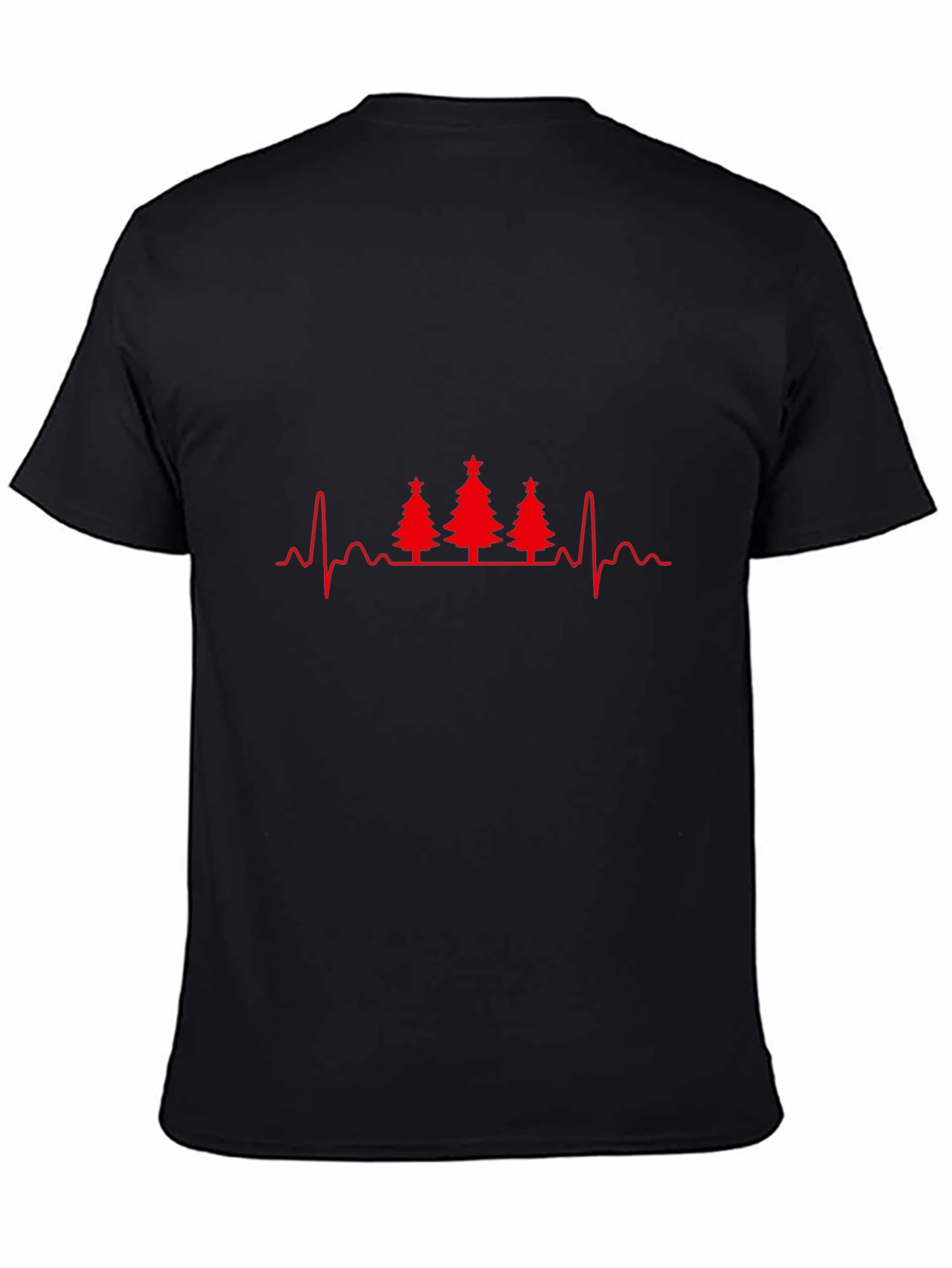 Christmas Tree Heartbeat T-Shirt - Holiday ECG