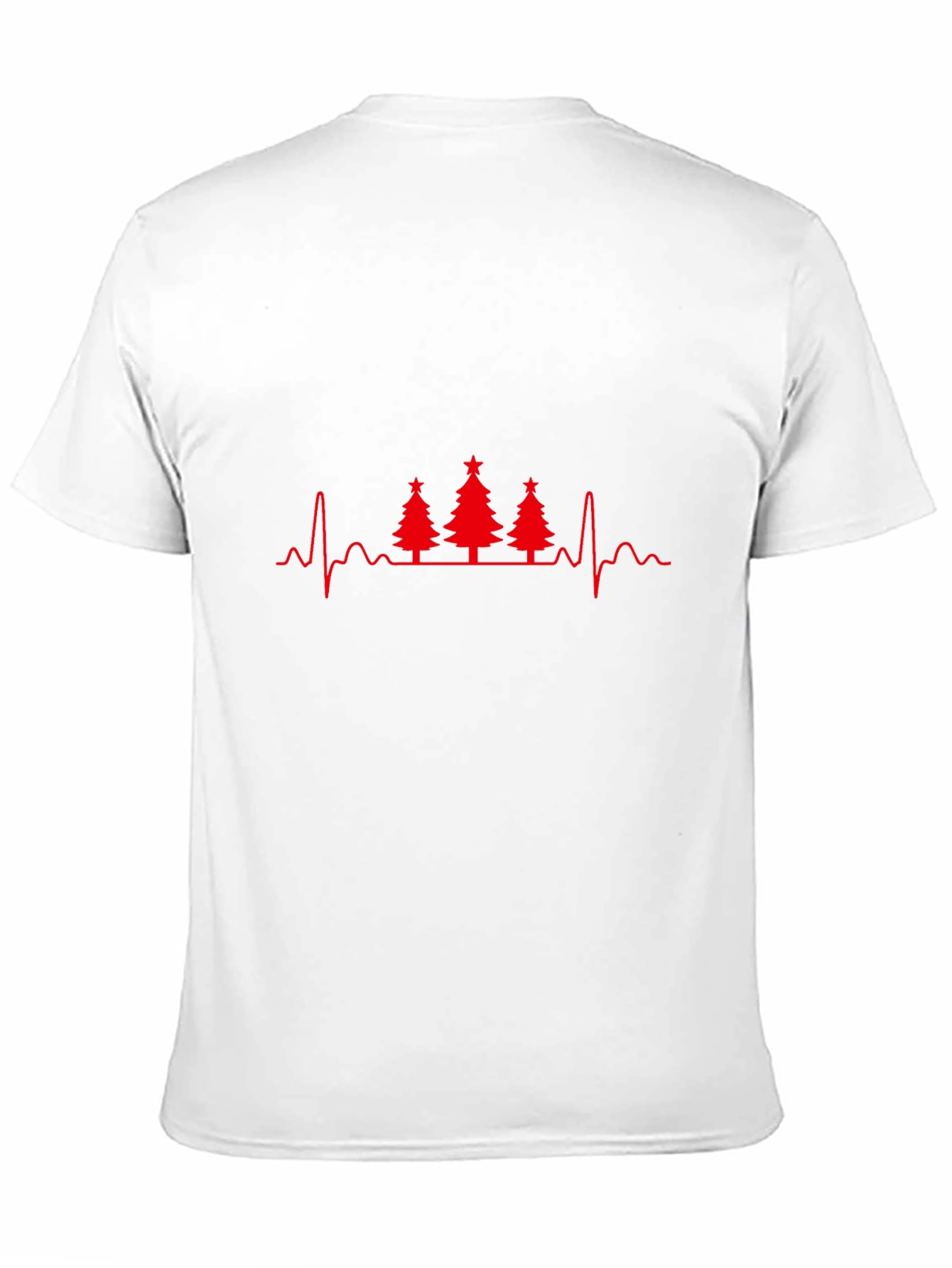 Christmas Tree Heartbeat T-Shirt - Holiday ECG