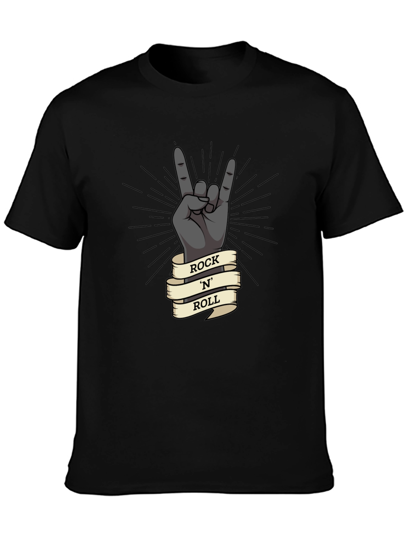 Rock N Roll Hand Gesture Graphic T-Shirt