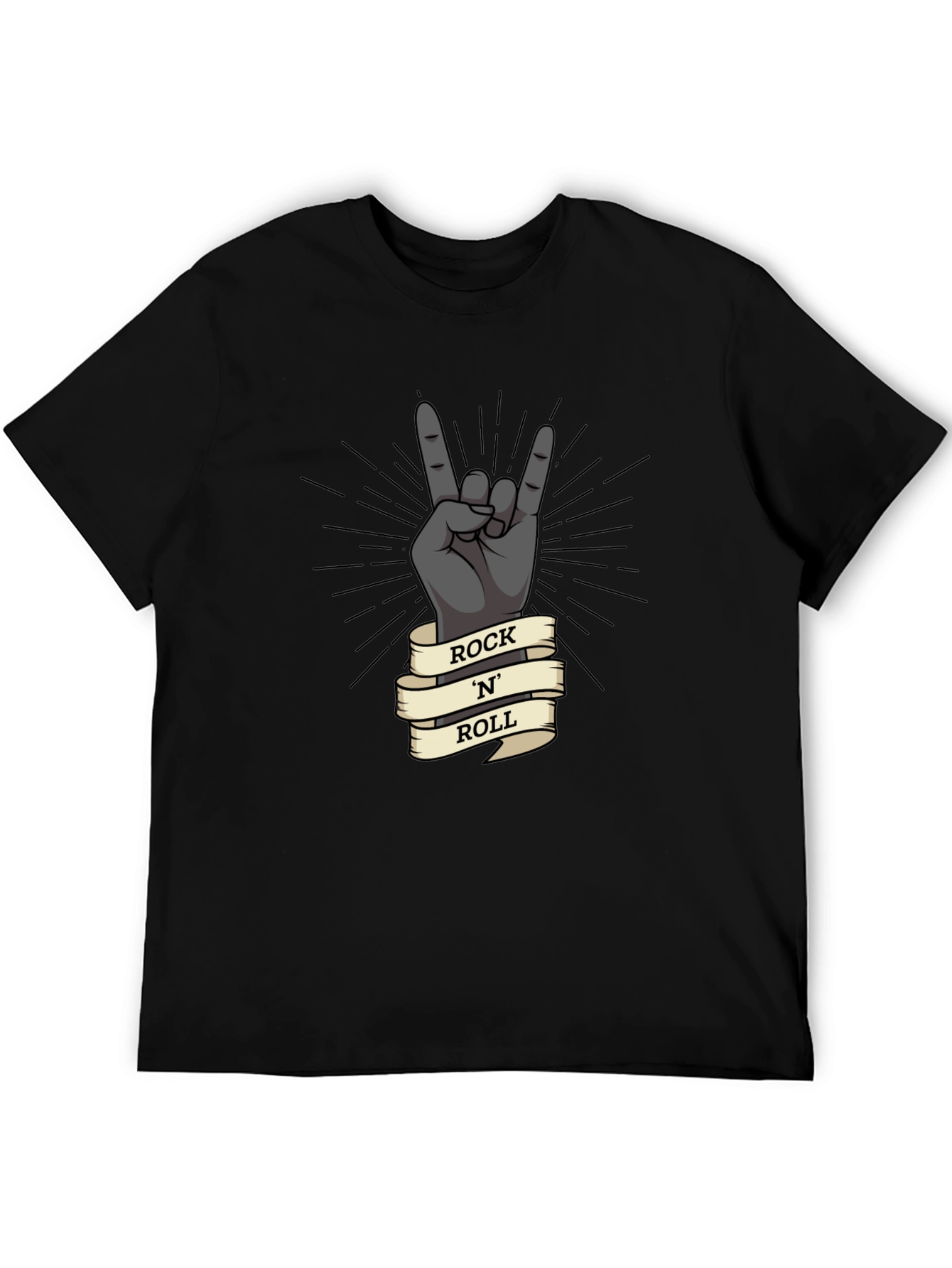 Rock N Roll Hand Gesture Graphic T-Shirt