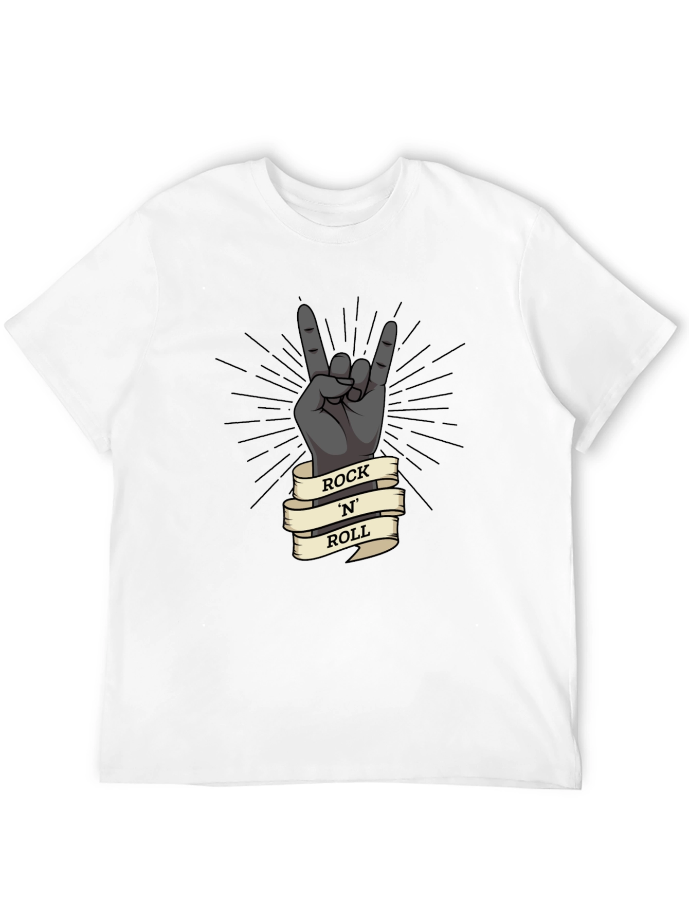Rock N Roll Hand Gesture Graphic T-Shirt