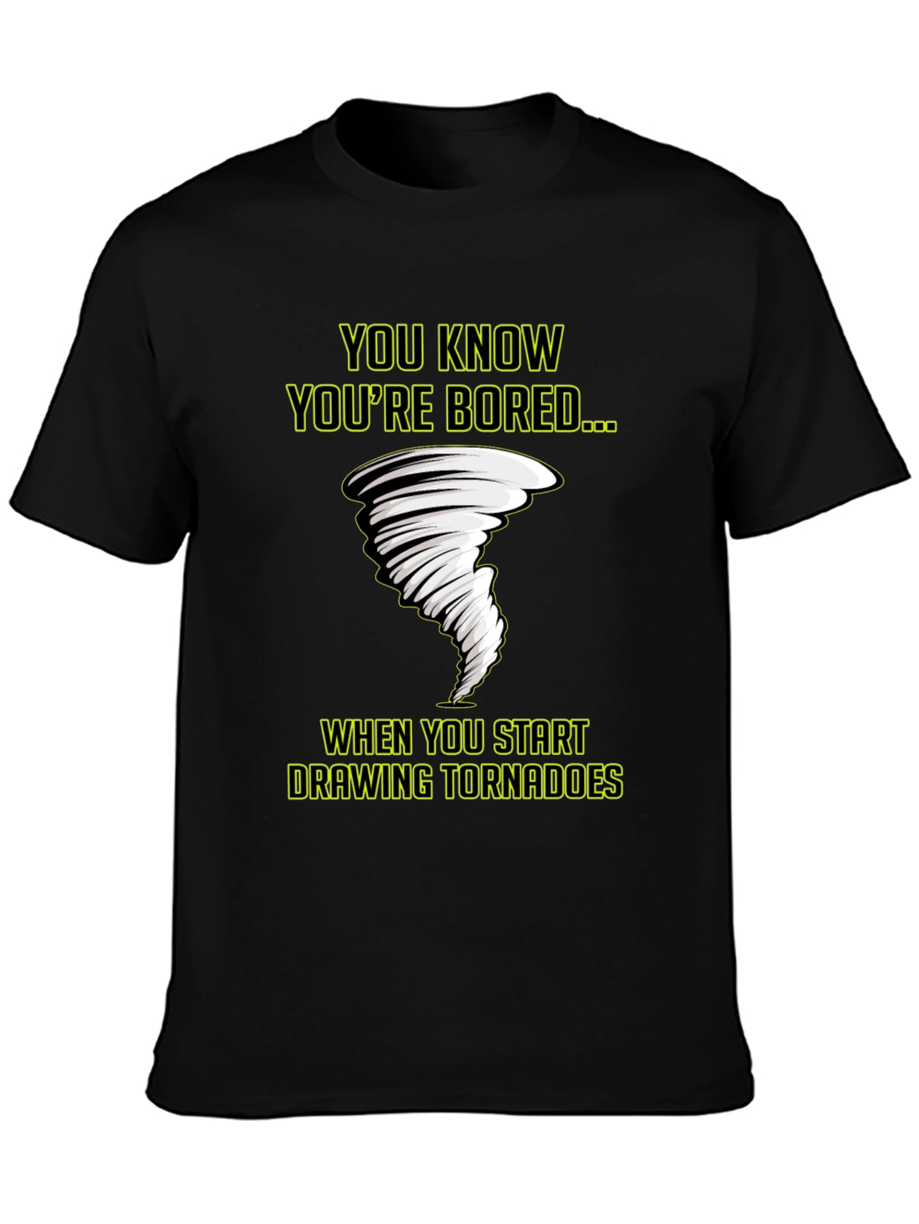 Bored Tornado T-Shirt - Funny Graphic Tee